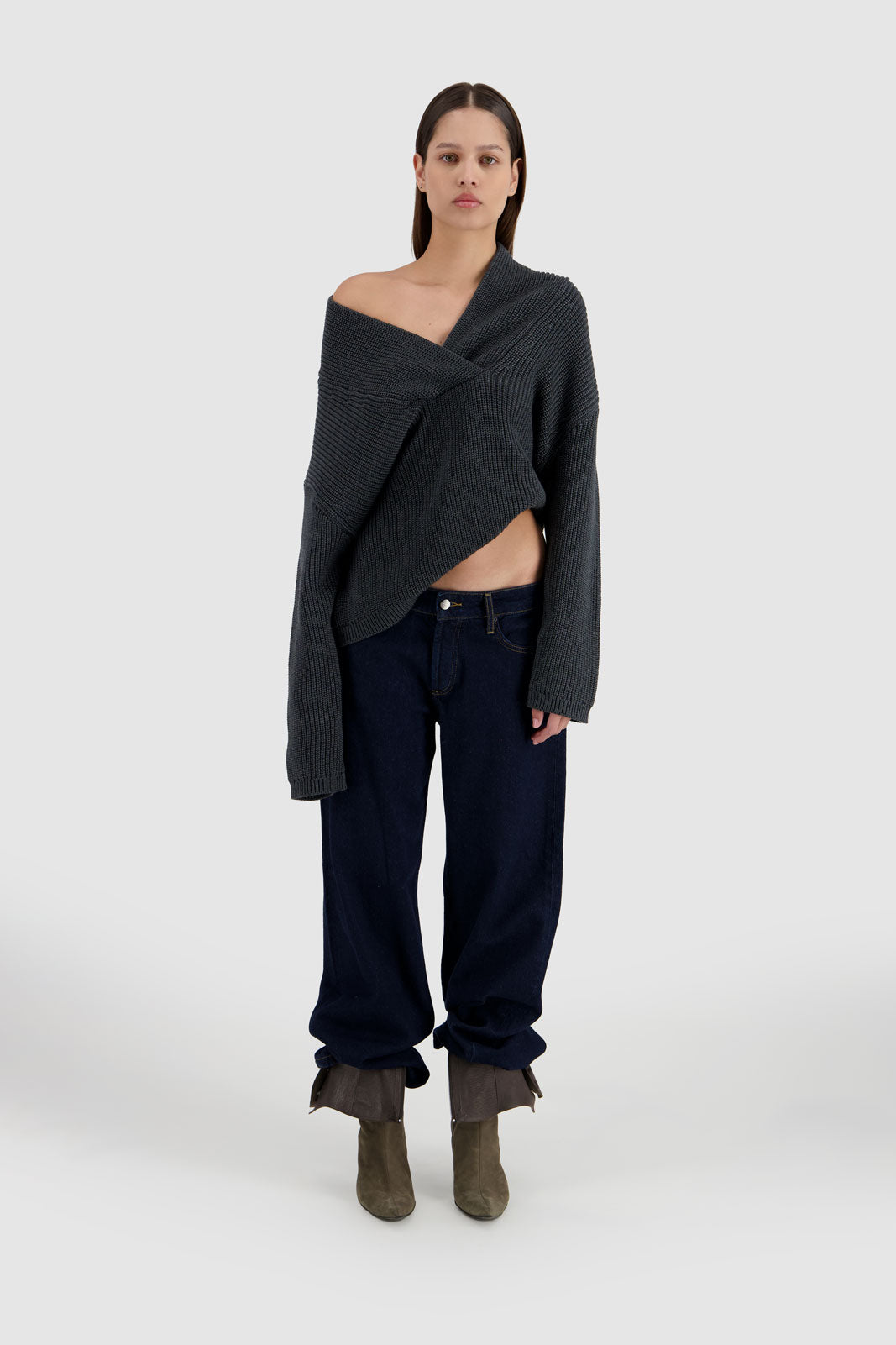 Straight Leg Jeans - Midnight Blue