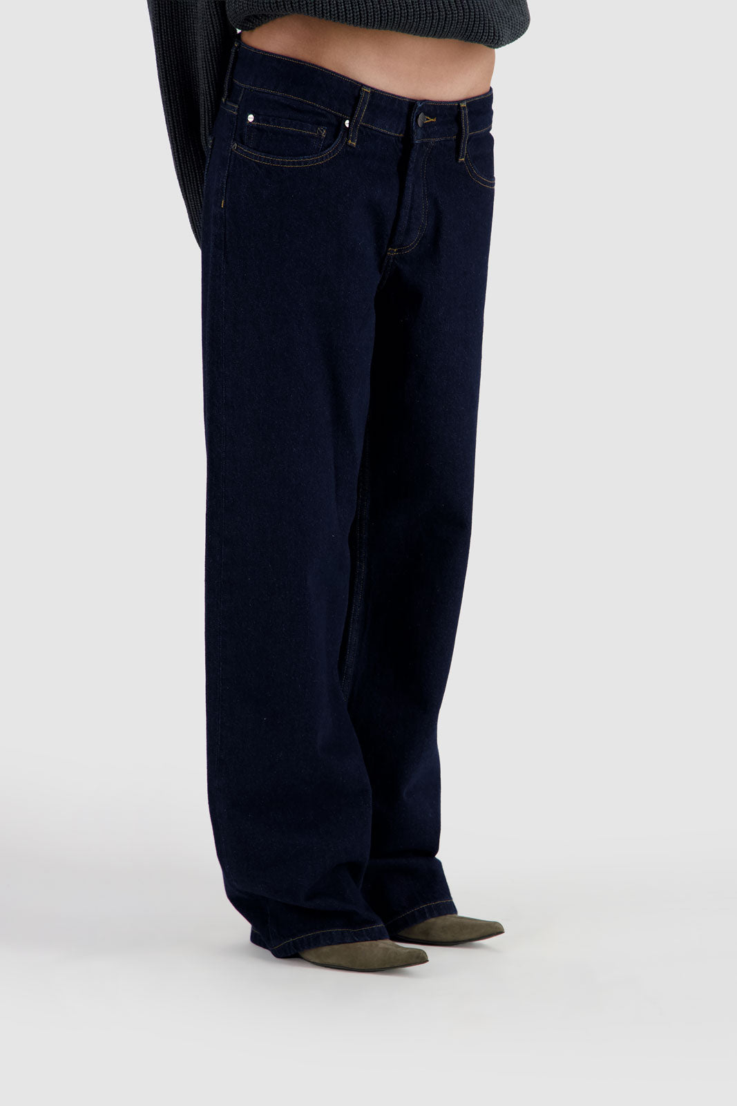 Straight Leg Jeans - Midnight Blue