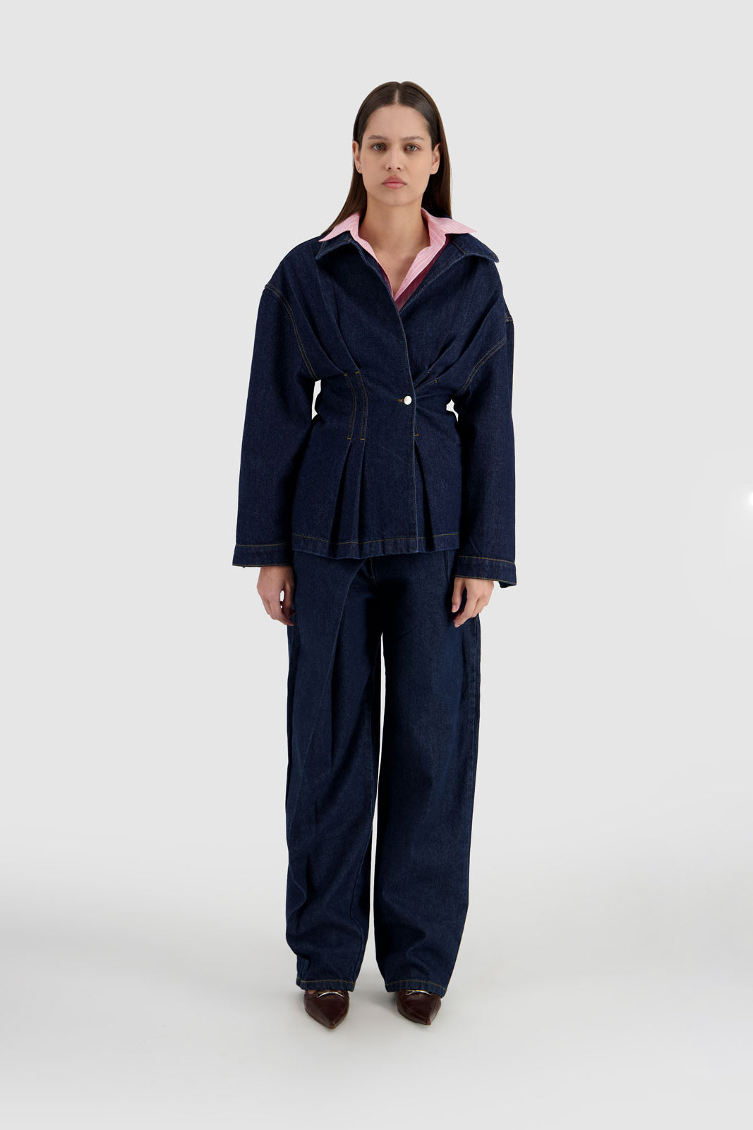 Overlapping Jeans - Midnight Blue