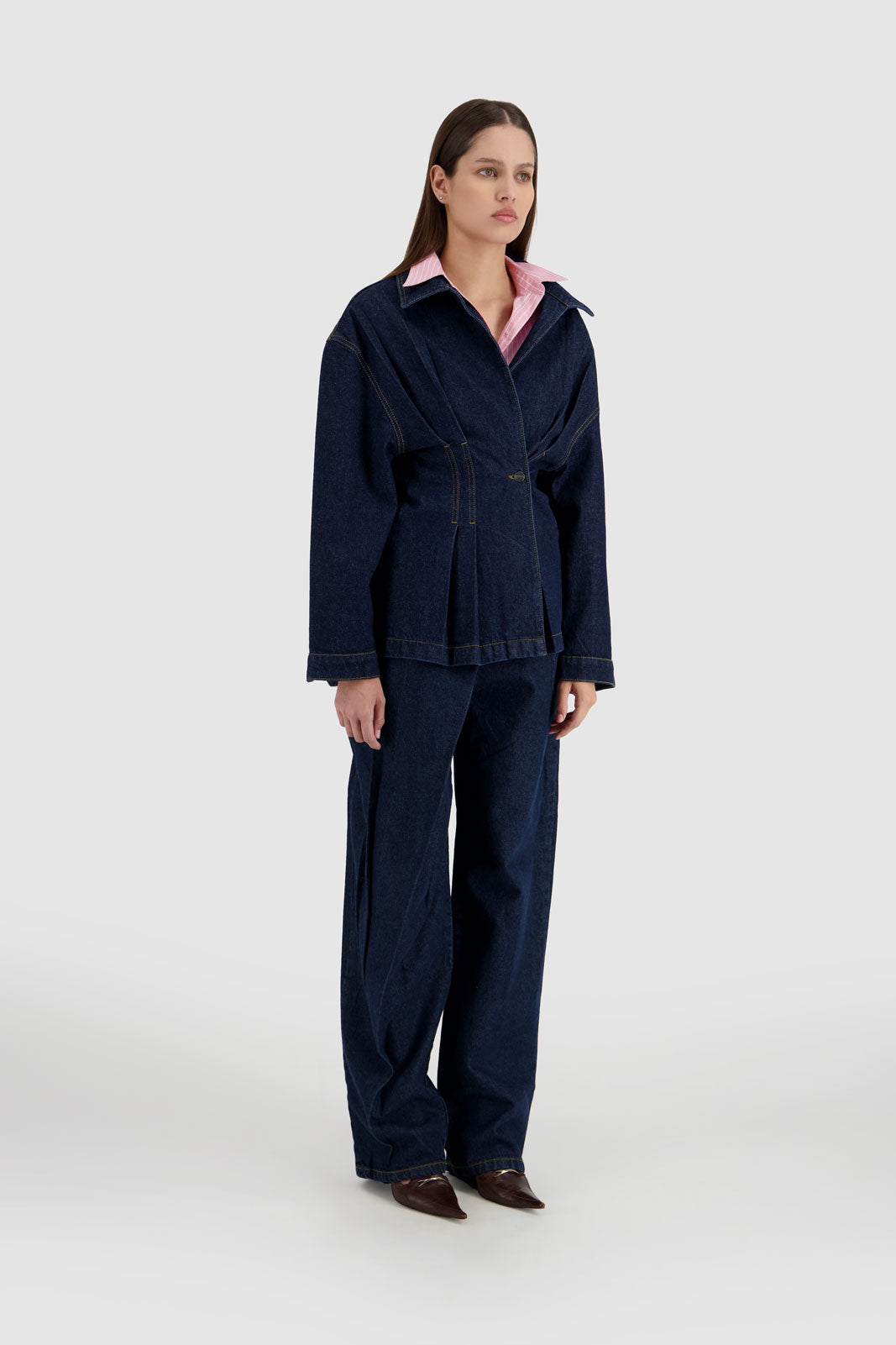 Overlapping Jeans - Midnight Blue