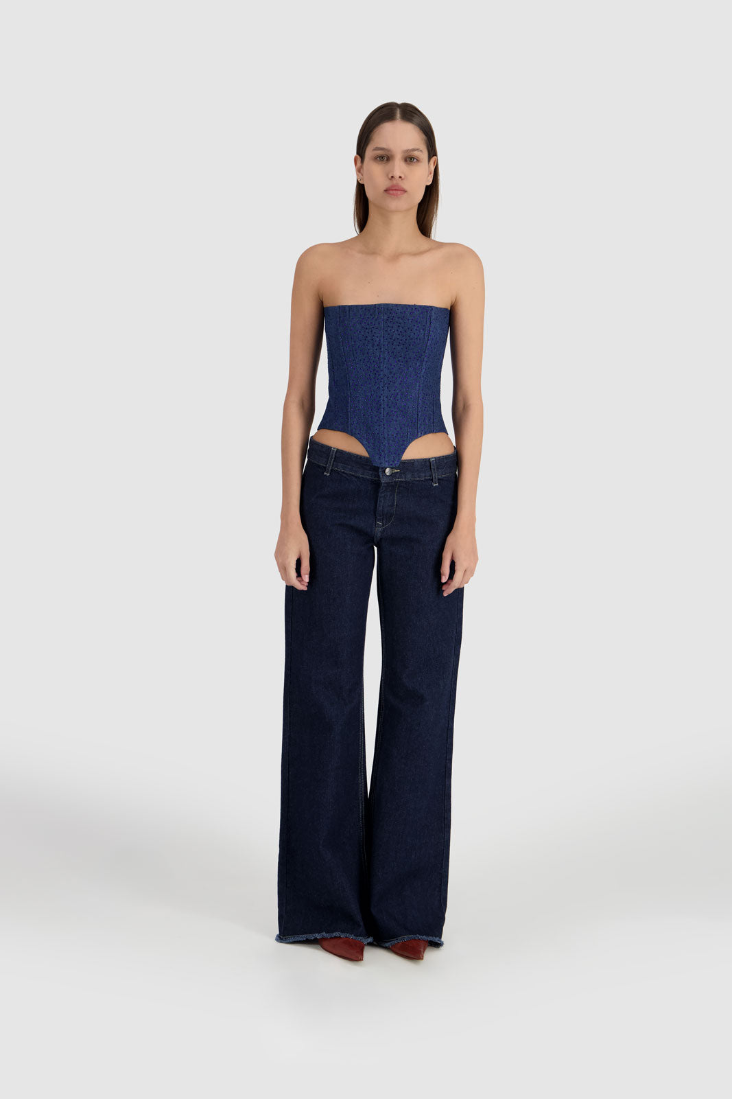 Slim Flared Jeans - Midnight Blue