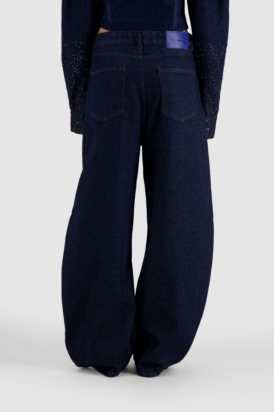 Embellished Barrel - Midnight Blue