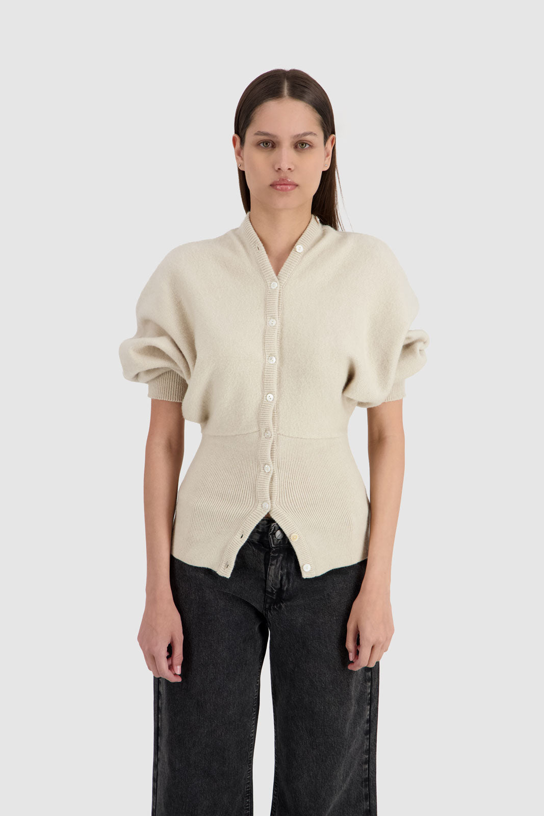 Cinched Cardi - Off White