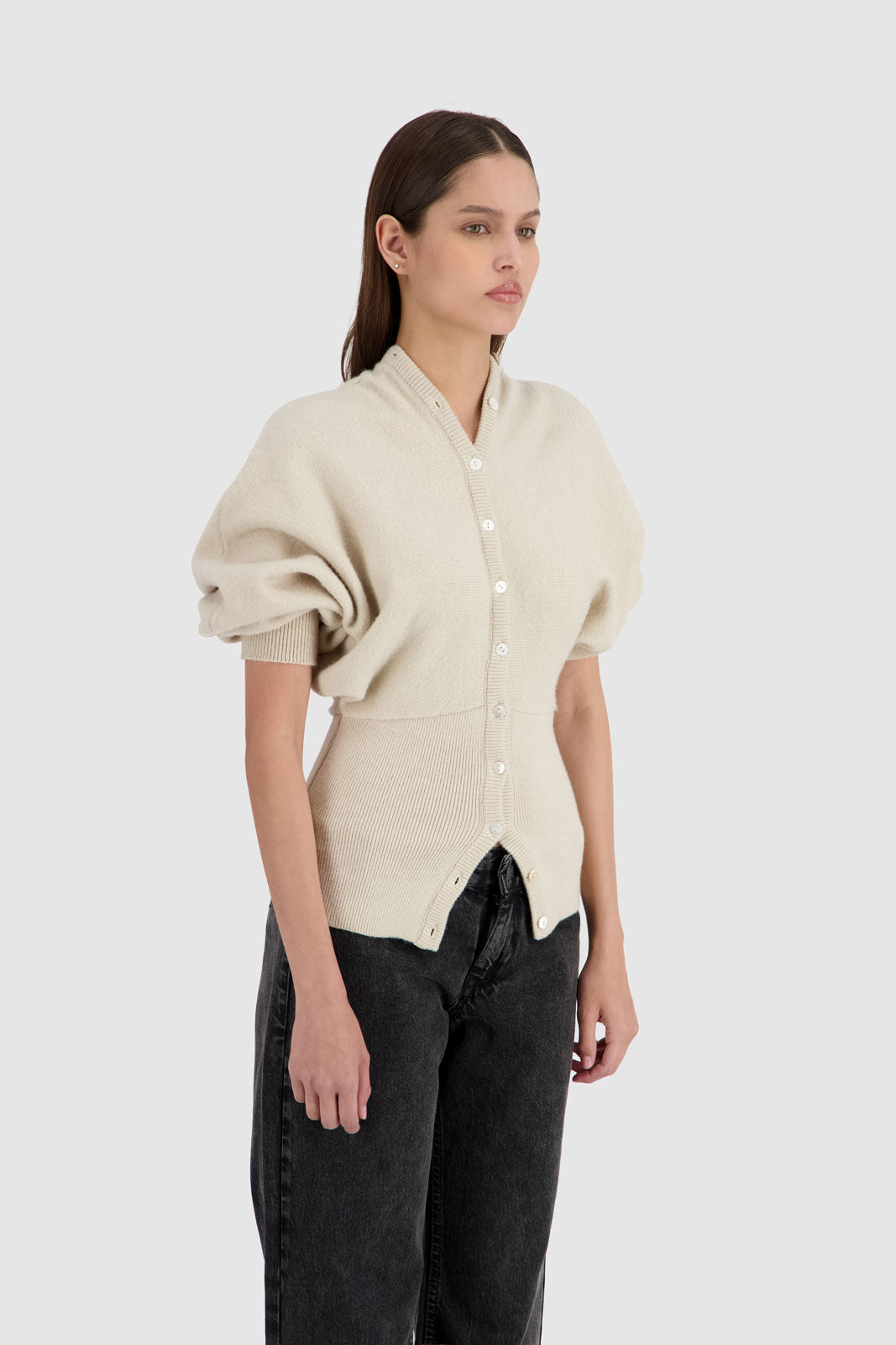 Cinched Cardi - Off White