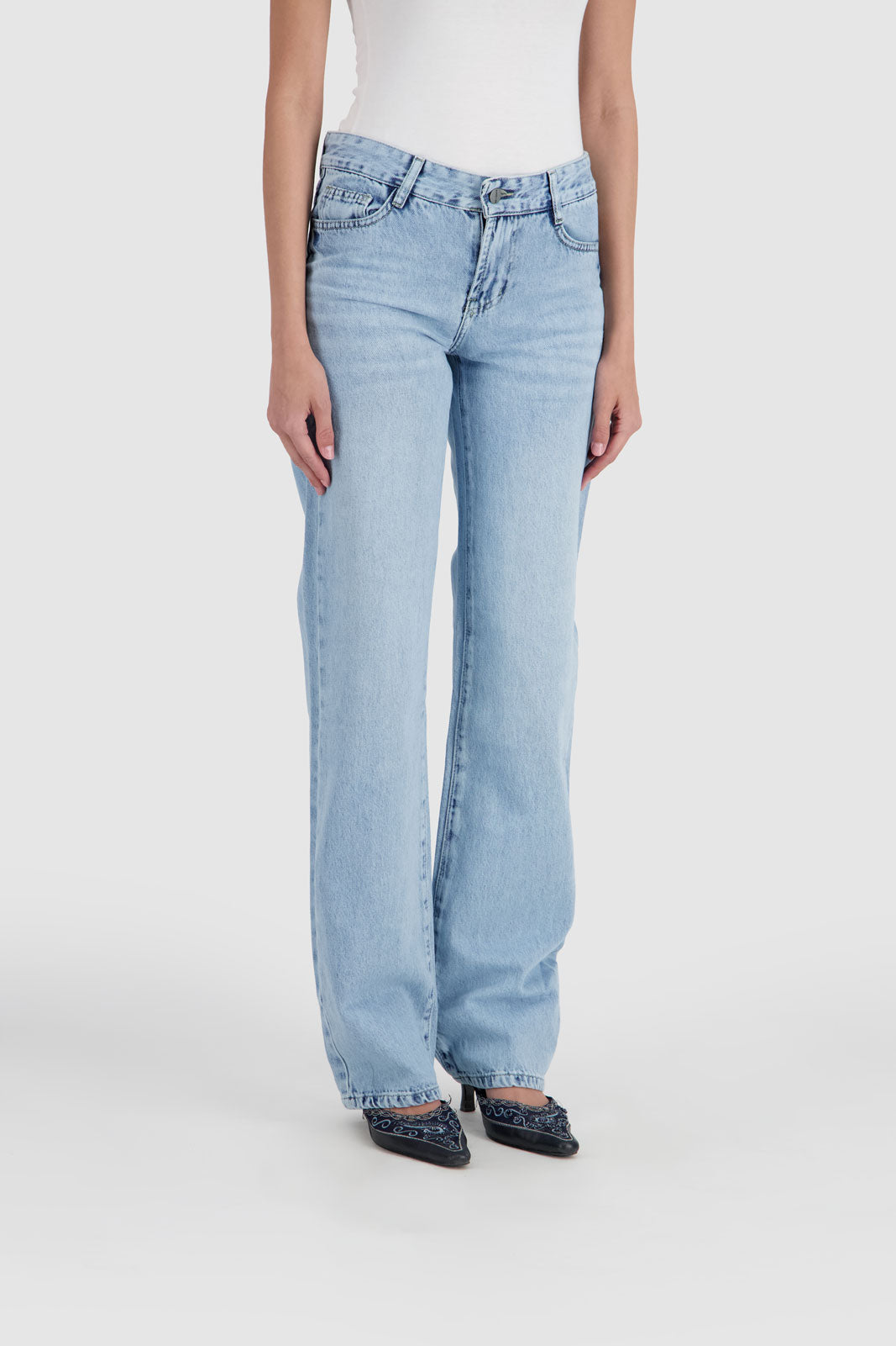 Straight Leg Jeans Sky Blue