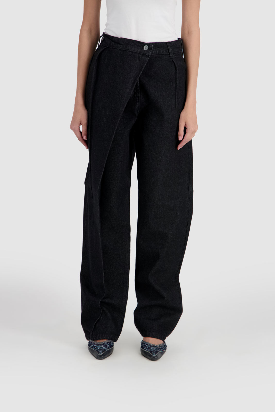 Overlapping Jeans - Black