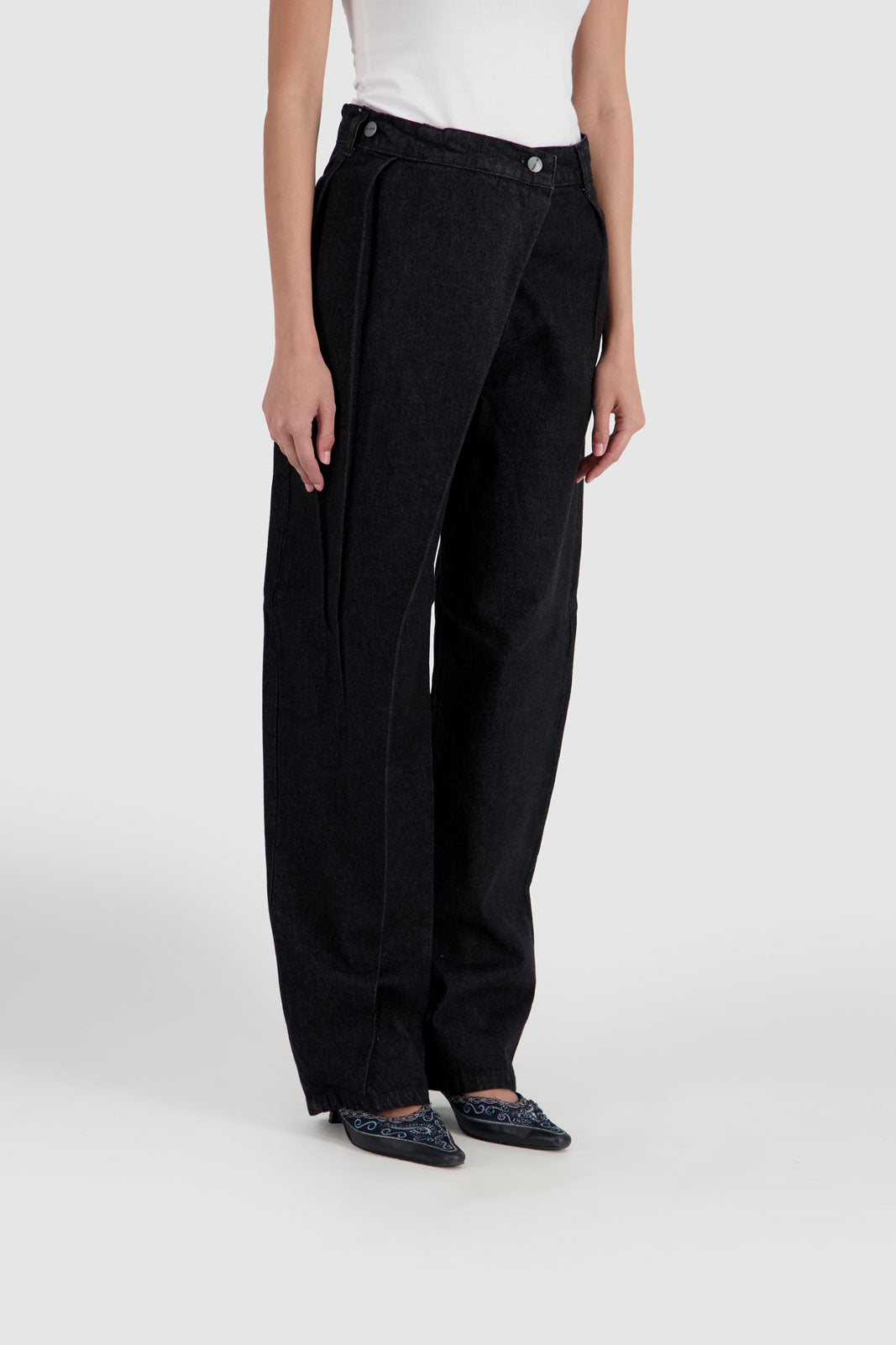 Overlapping Jeans - Black