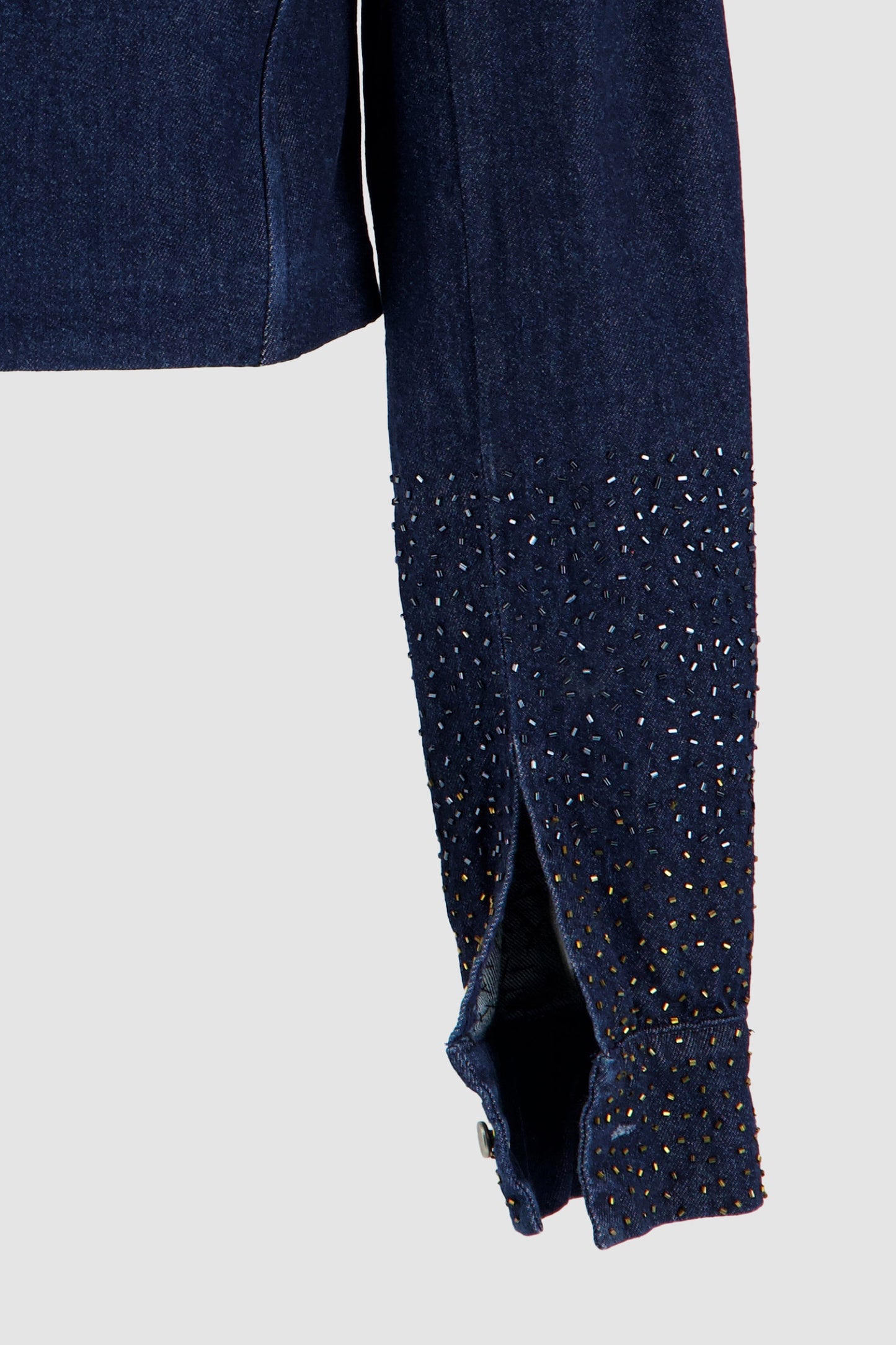 Embellished Corset Jacket - Midnight Blue