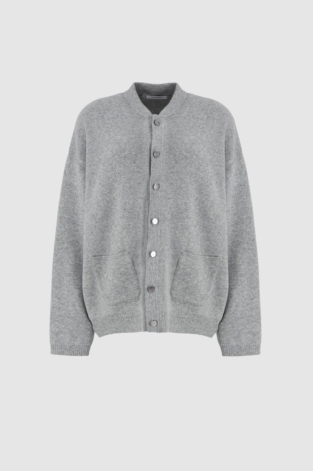 Oma Plain Cardigan - Ultimate Grey