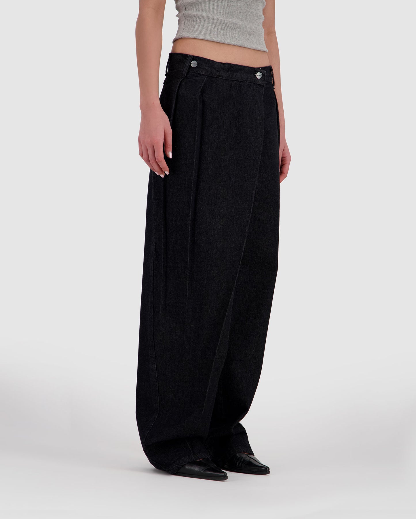 Overlapping Jeans - Black