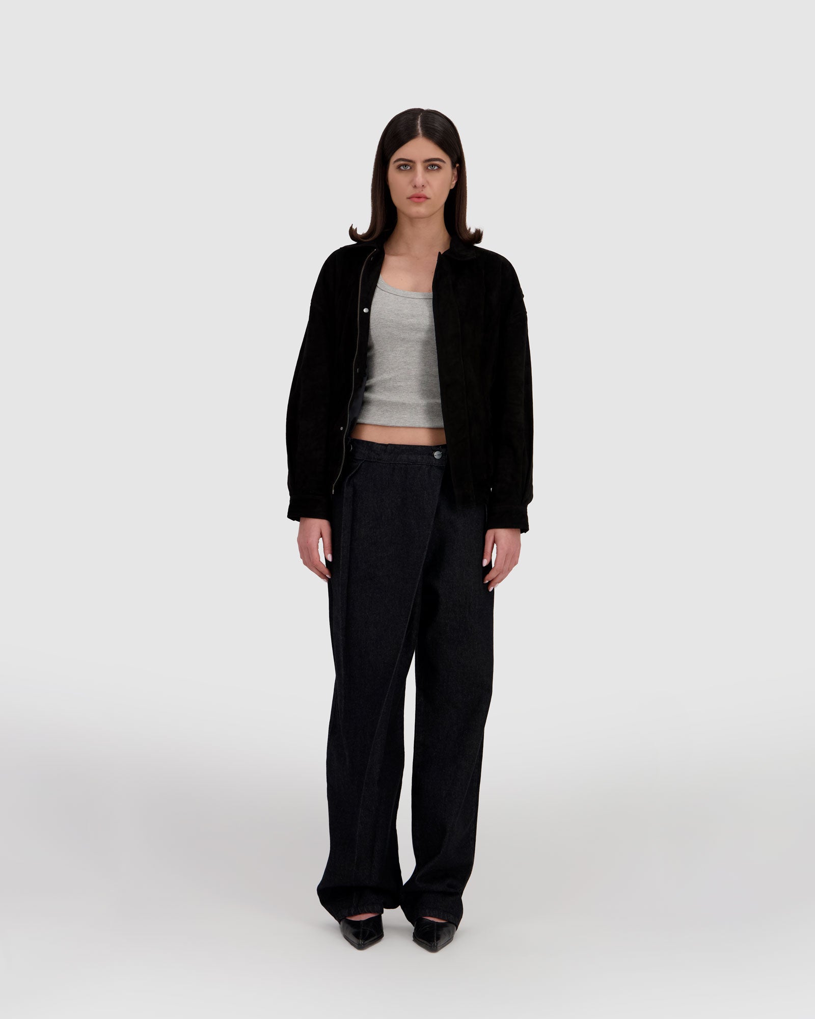 Overlapping Jeans - Black