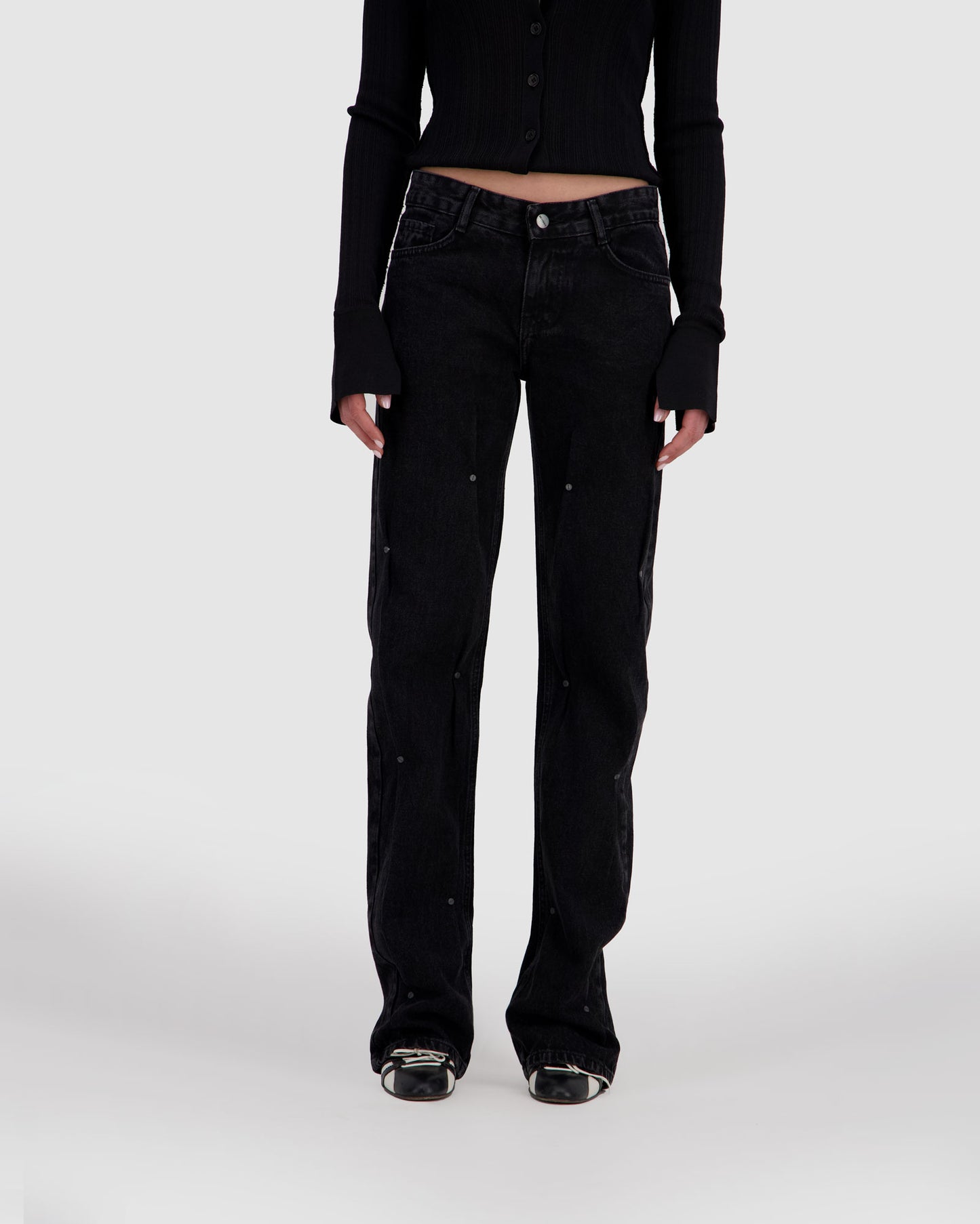 Pinched Jeans Black