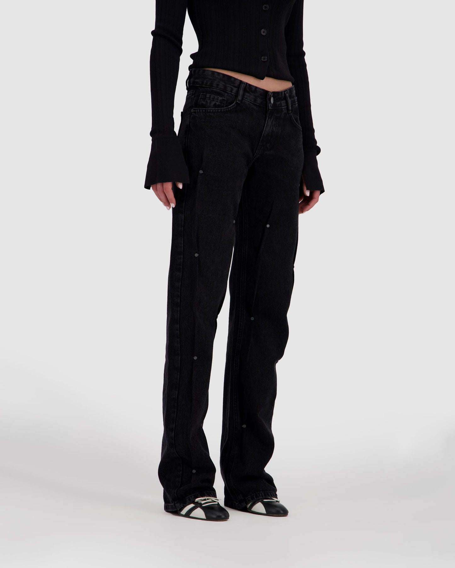 Pinched Jeans Black