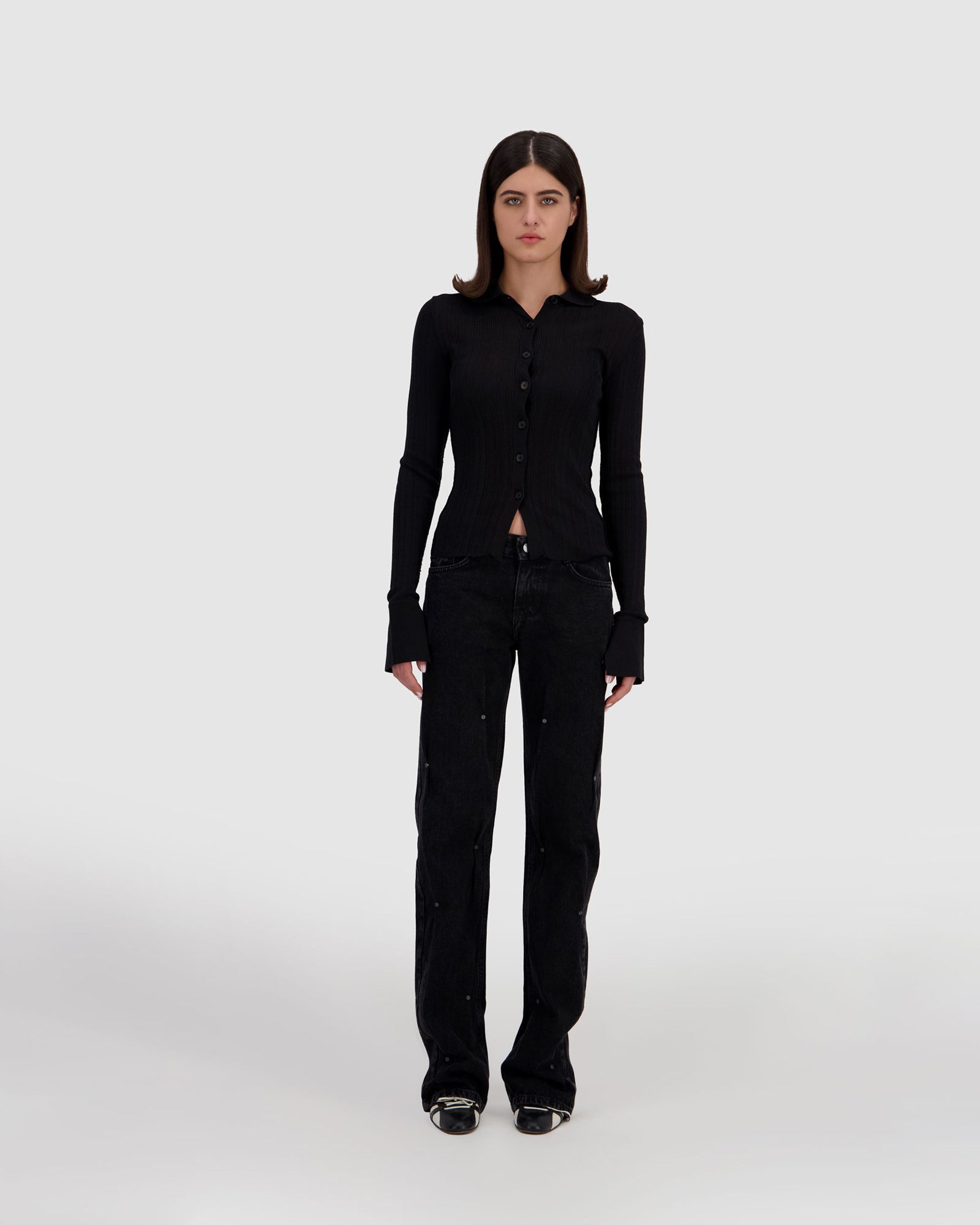 Pinched Jeans Black