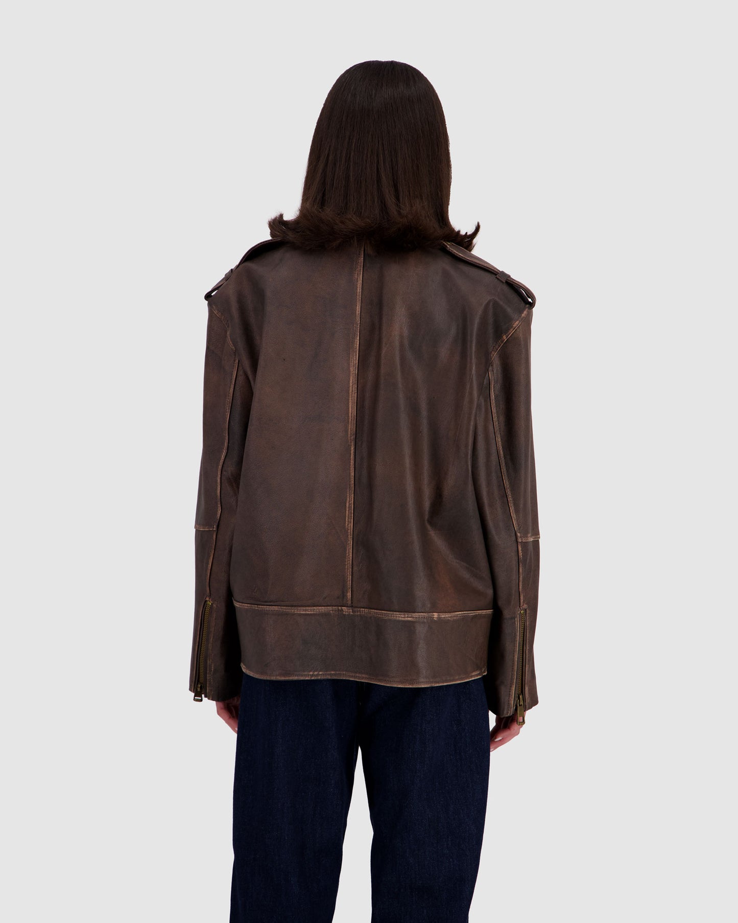 Leather Jacket Brown
