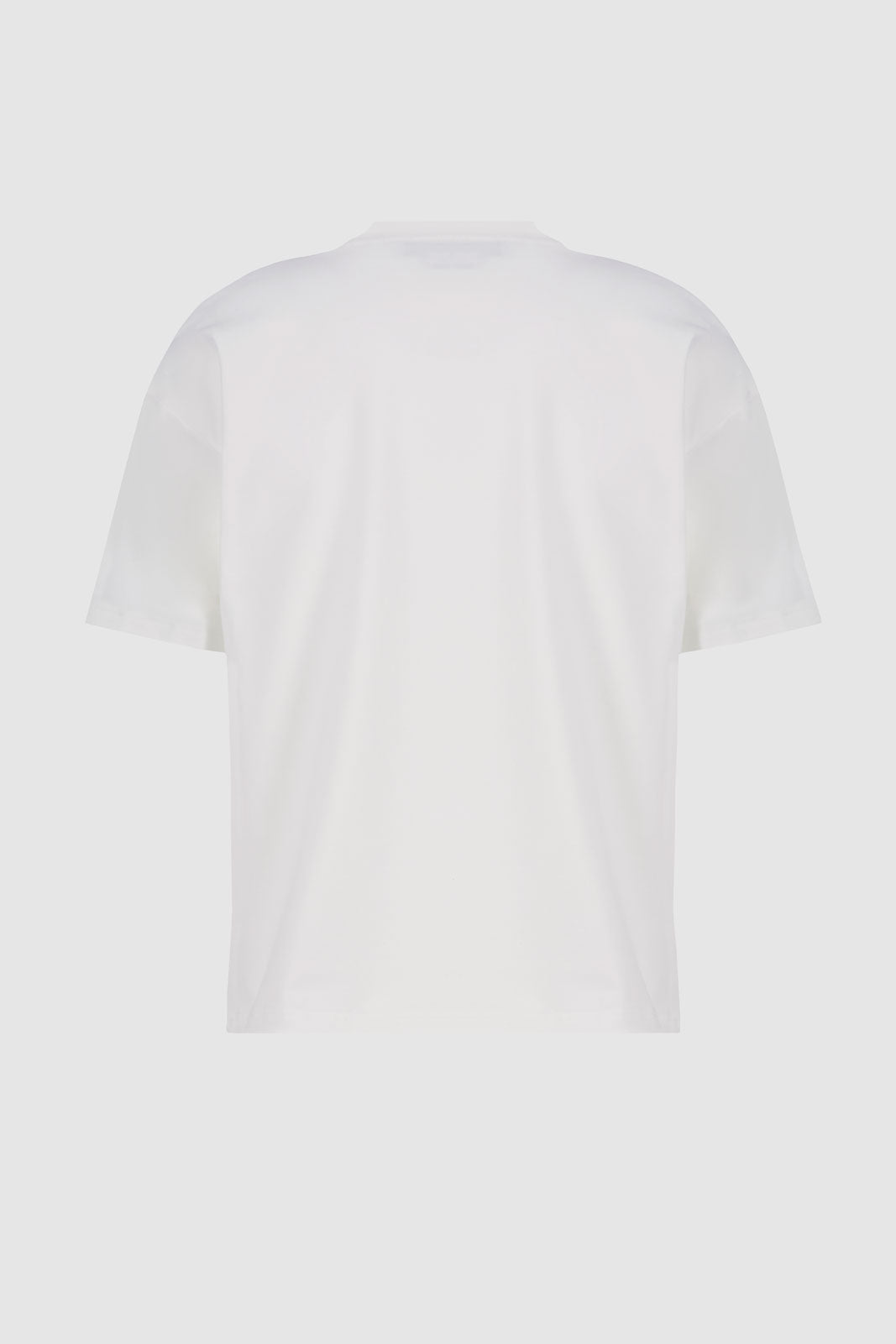 Oversized Crew Neck With Pockets - White