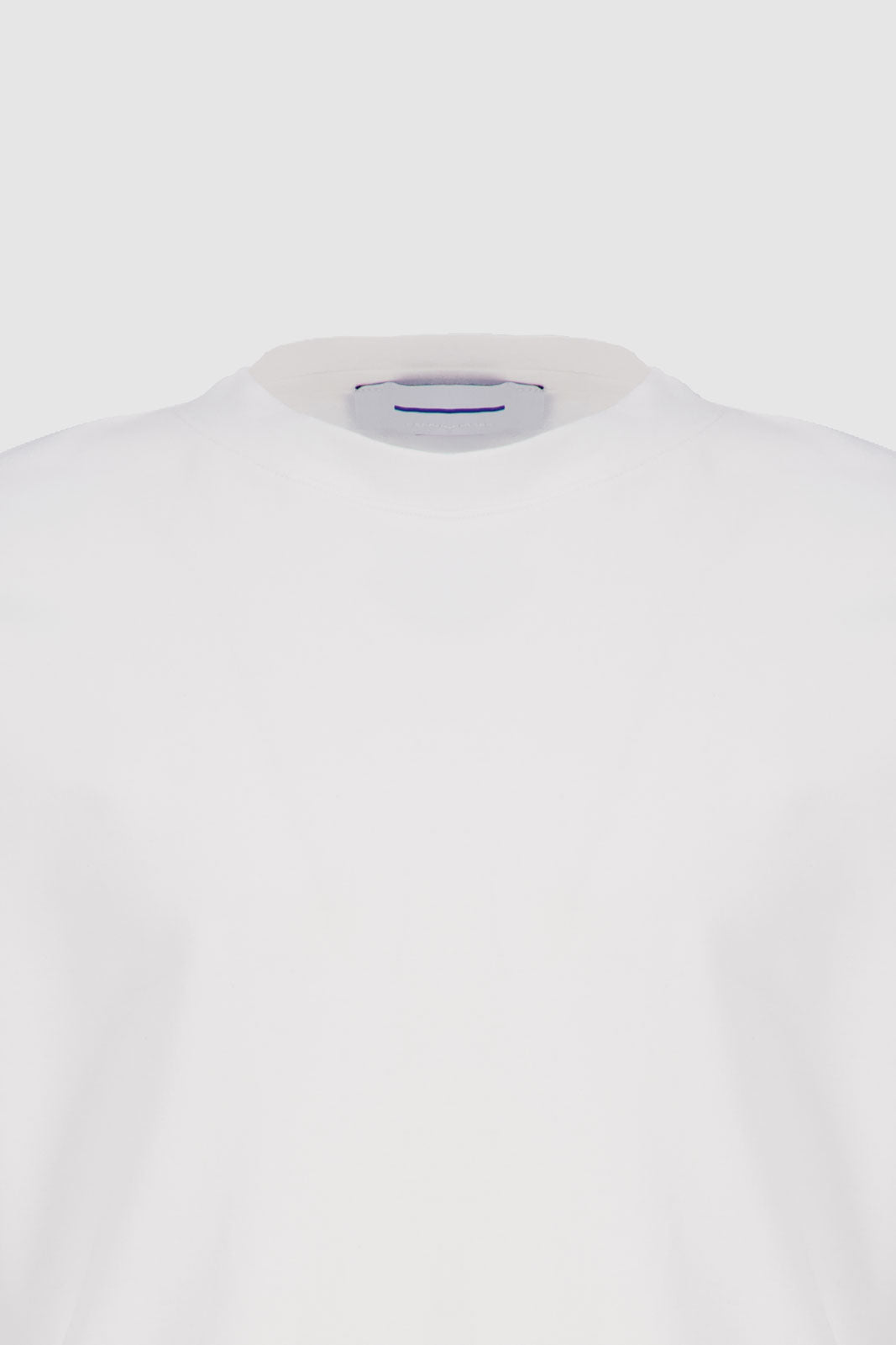 Oversized Crew Neck With Pockets - White