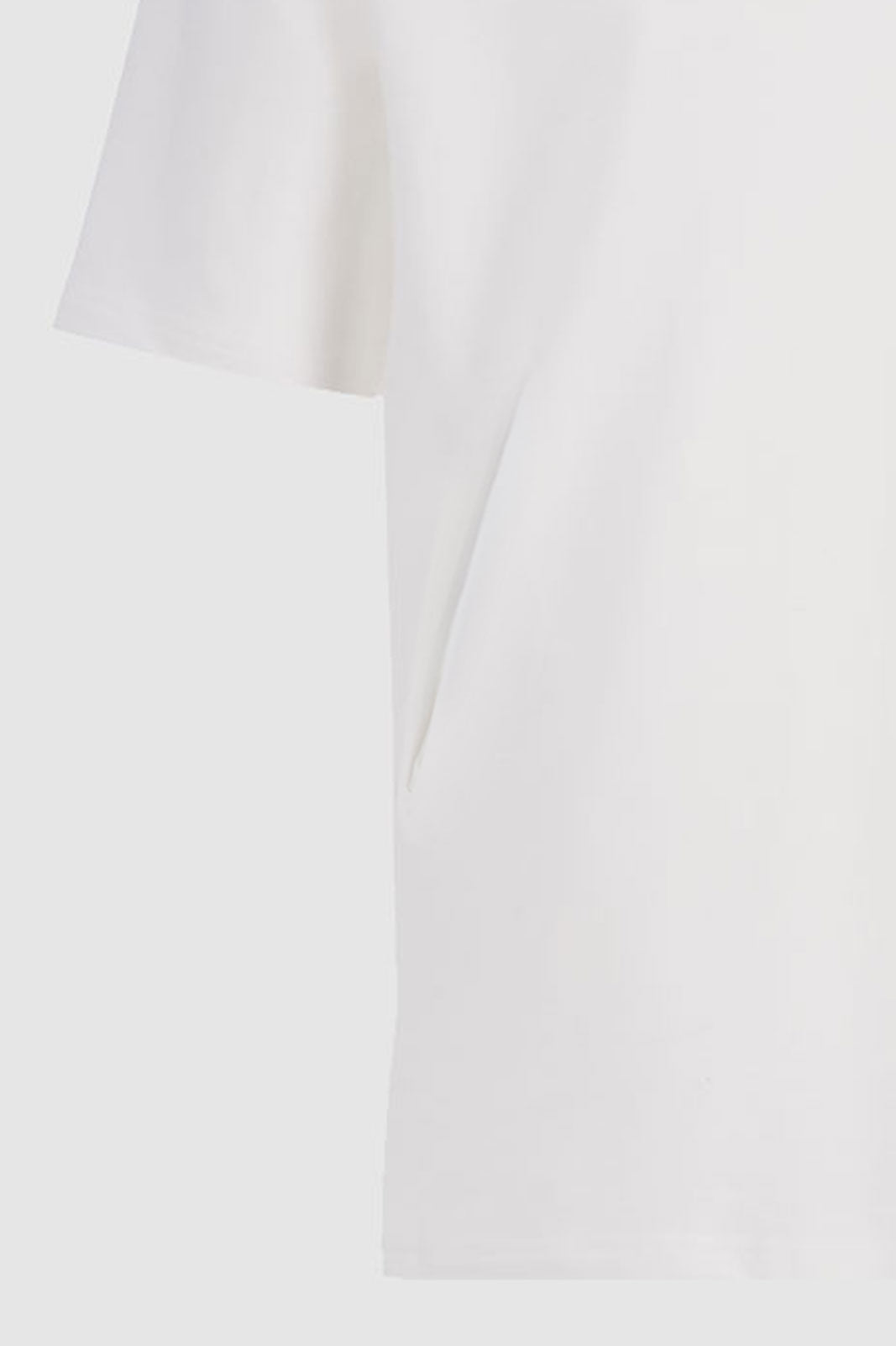 Oversized Crew Neck With Pockets - White