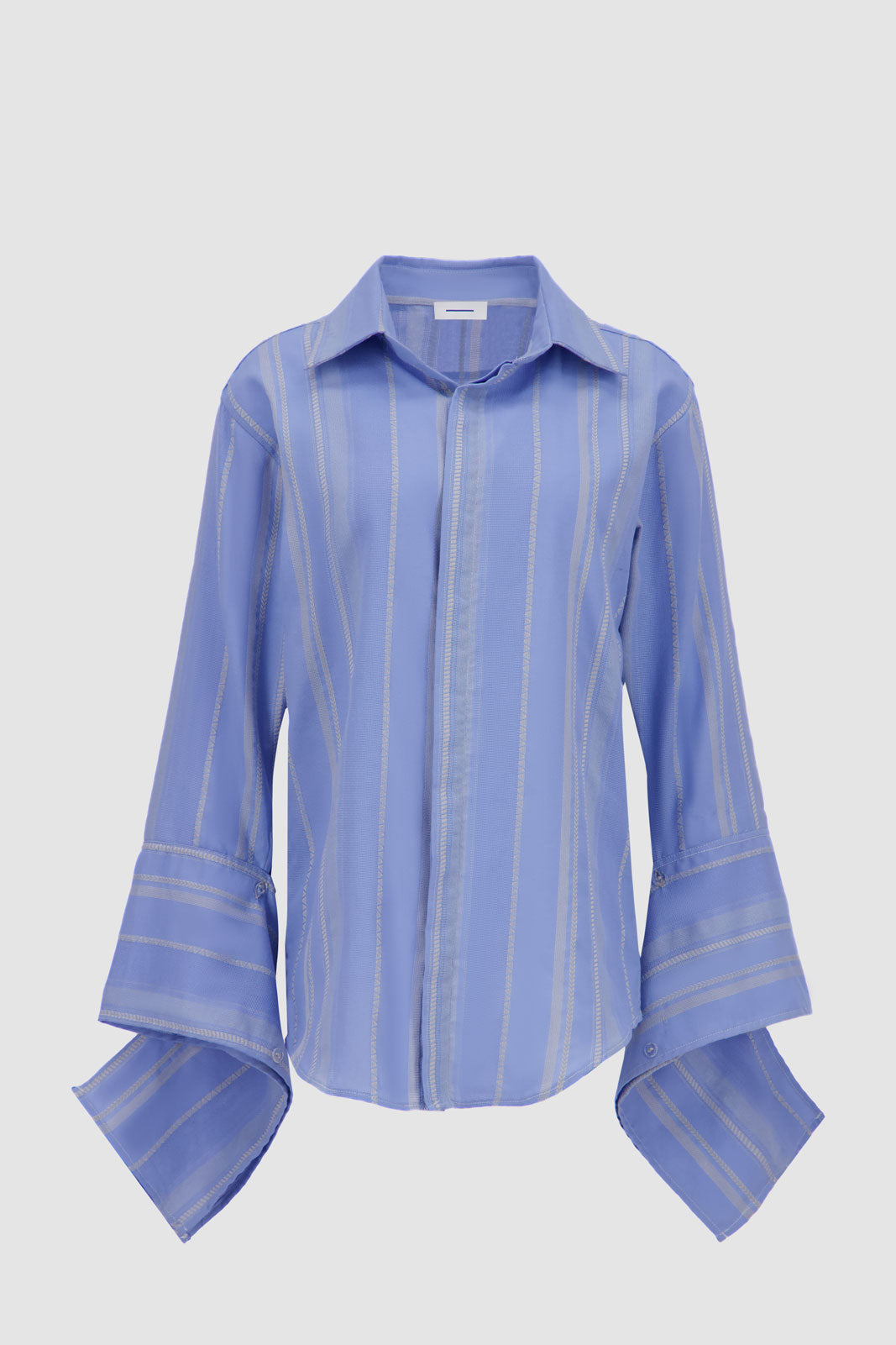 Beach Striped Bound Shirt -Blue x Beige