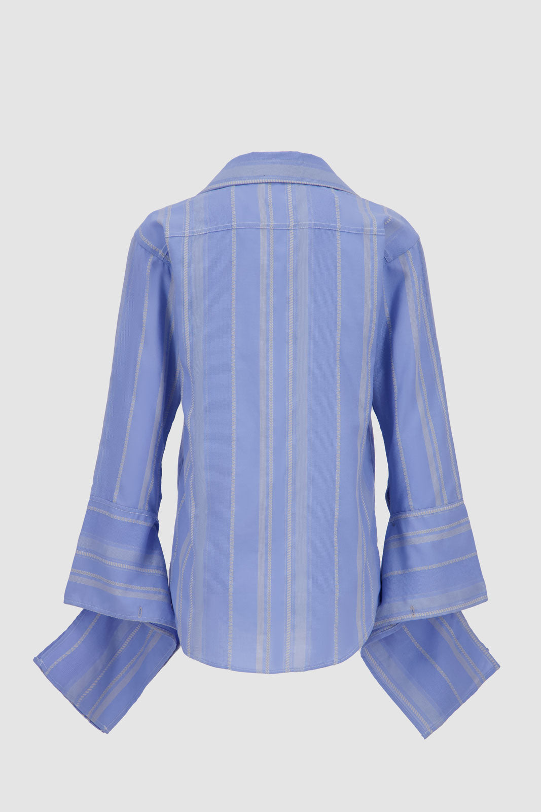 Beach Striped Bound Shirt -Blue x Beige