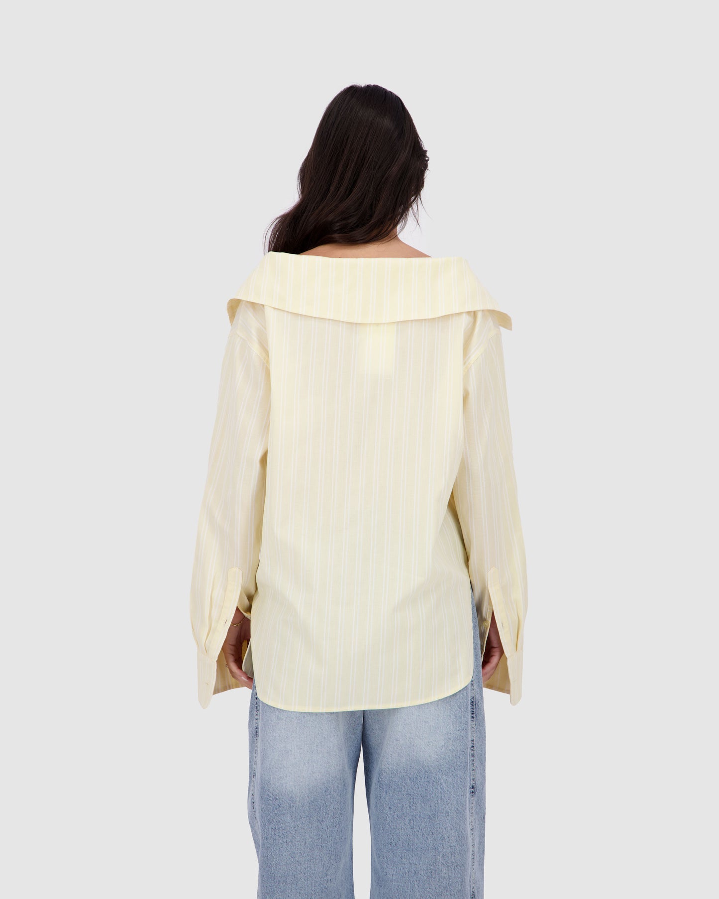 Striped Shirt -Yellow Pinstripe