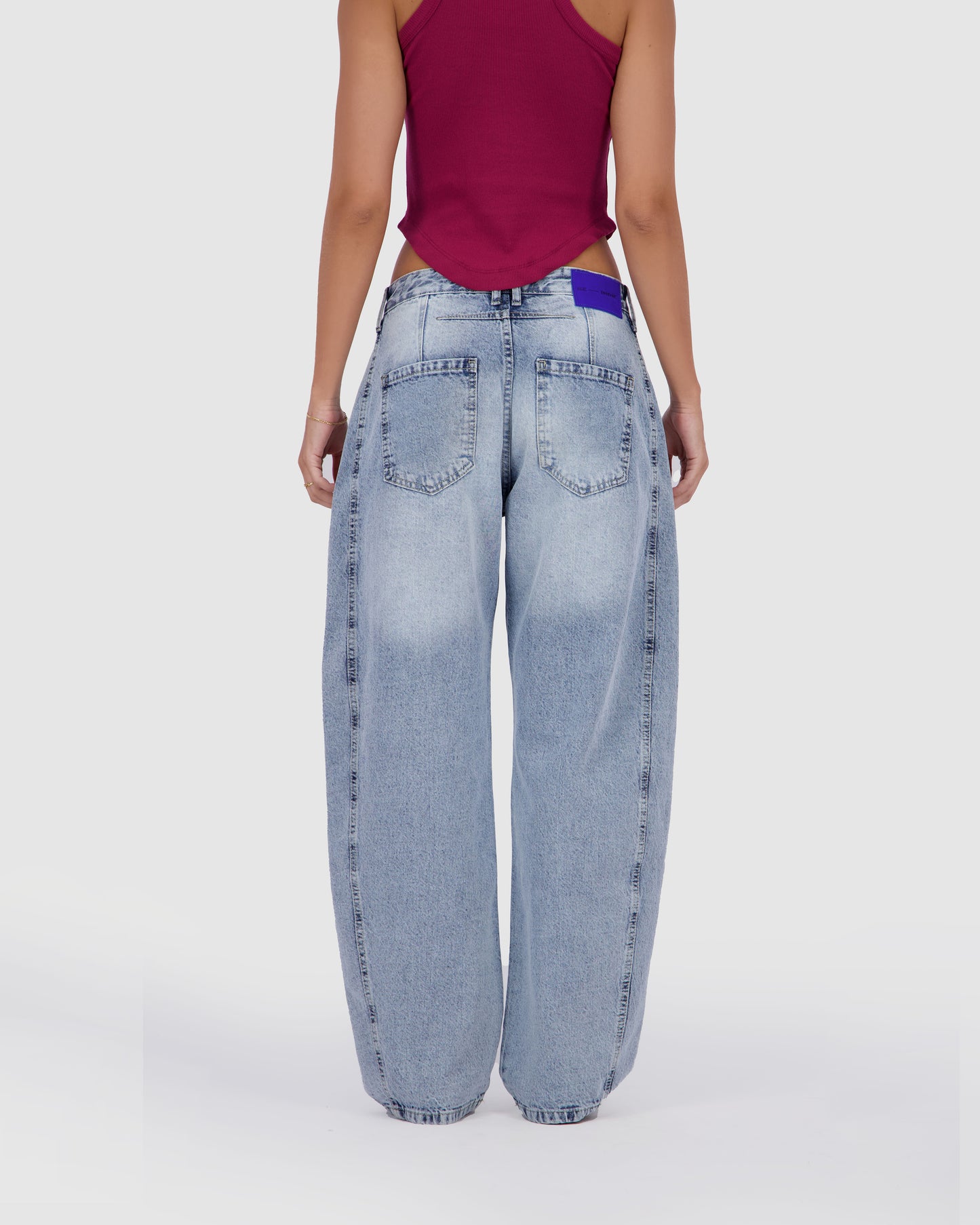 Barrel Jeans -Sky Blue