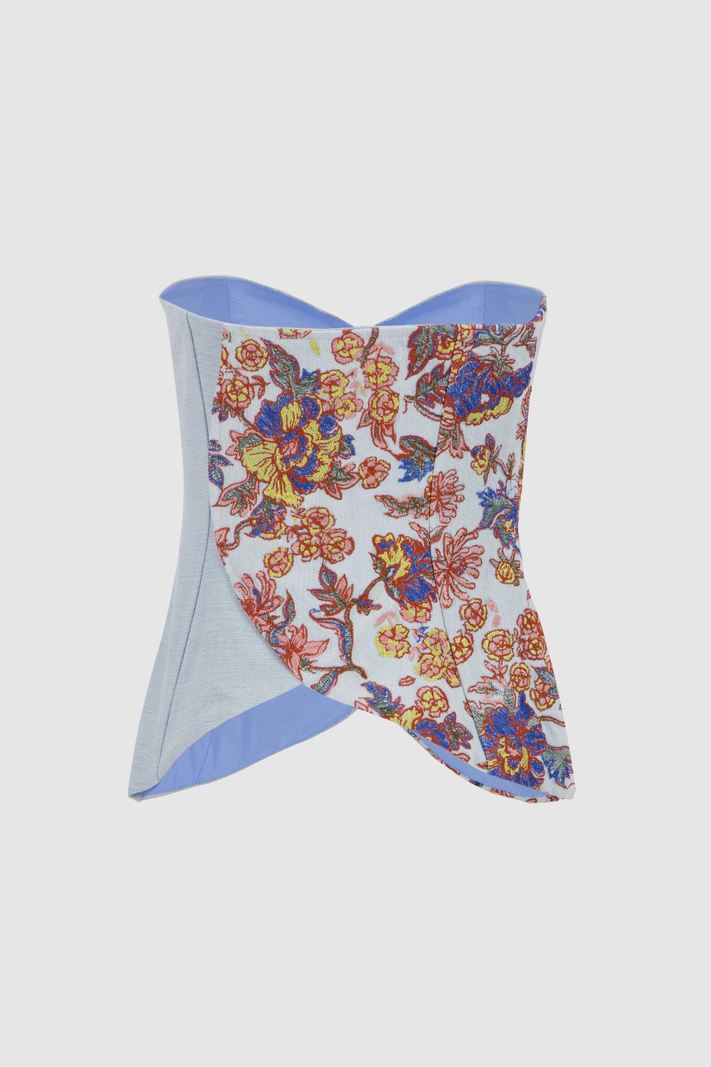 Garden Bustier Top -LA Blue