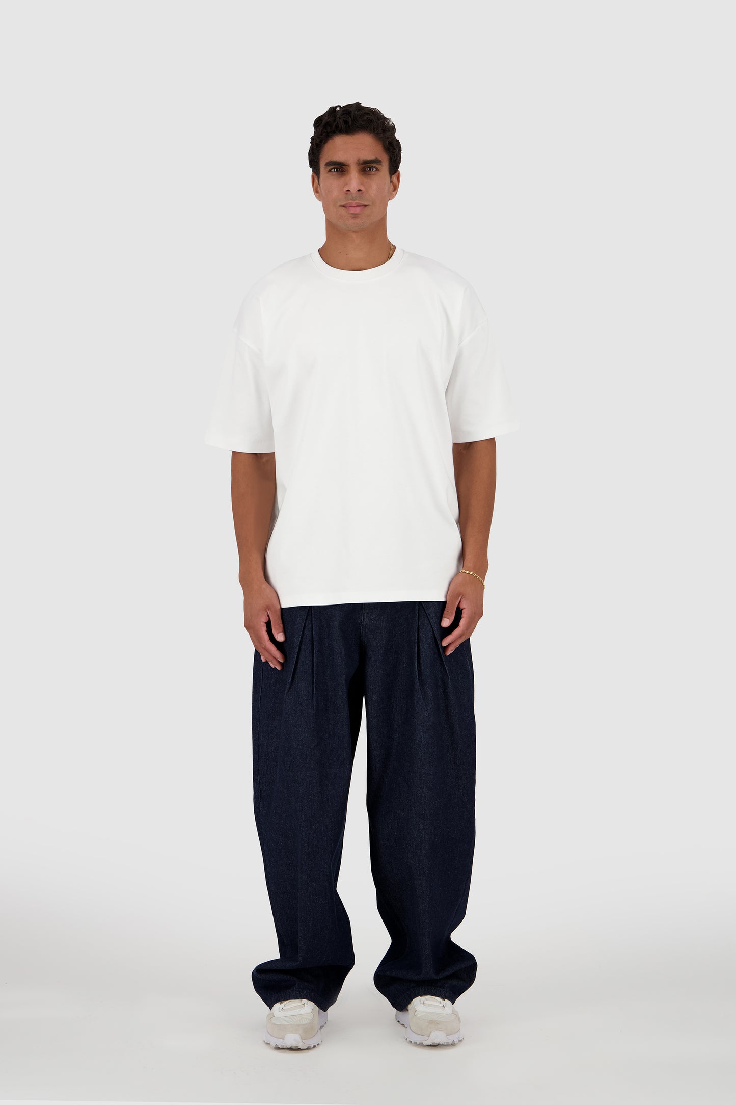 Denim Trousers Raw Navy