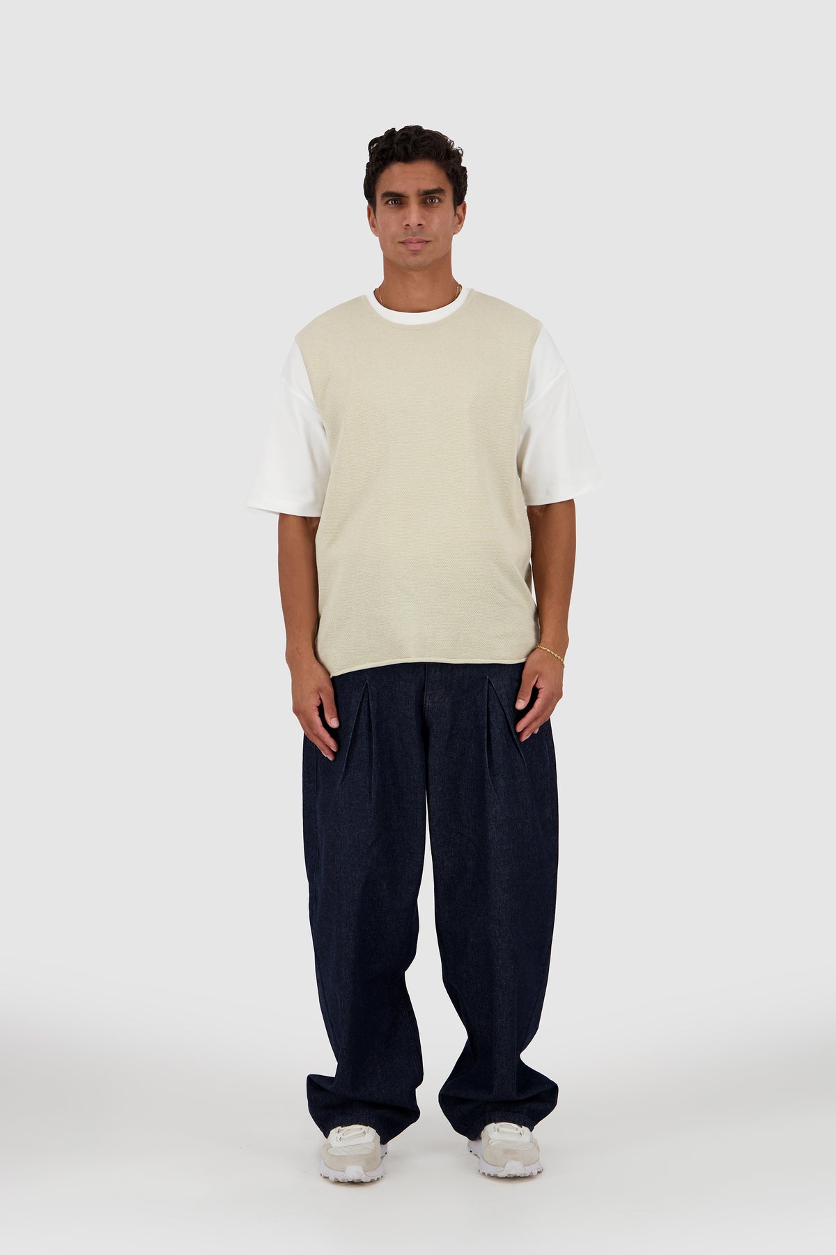 Knit Tank -Beige