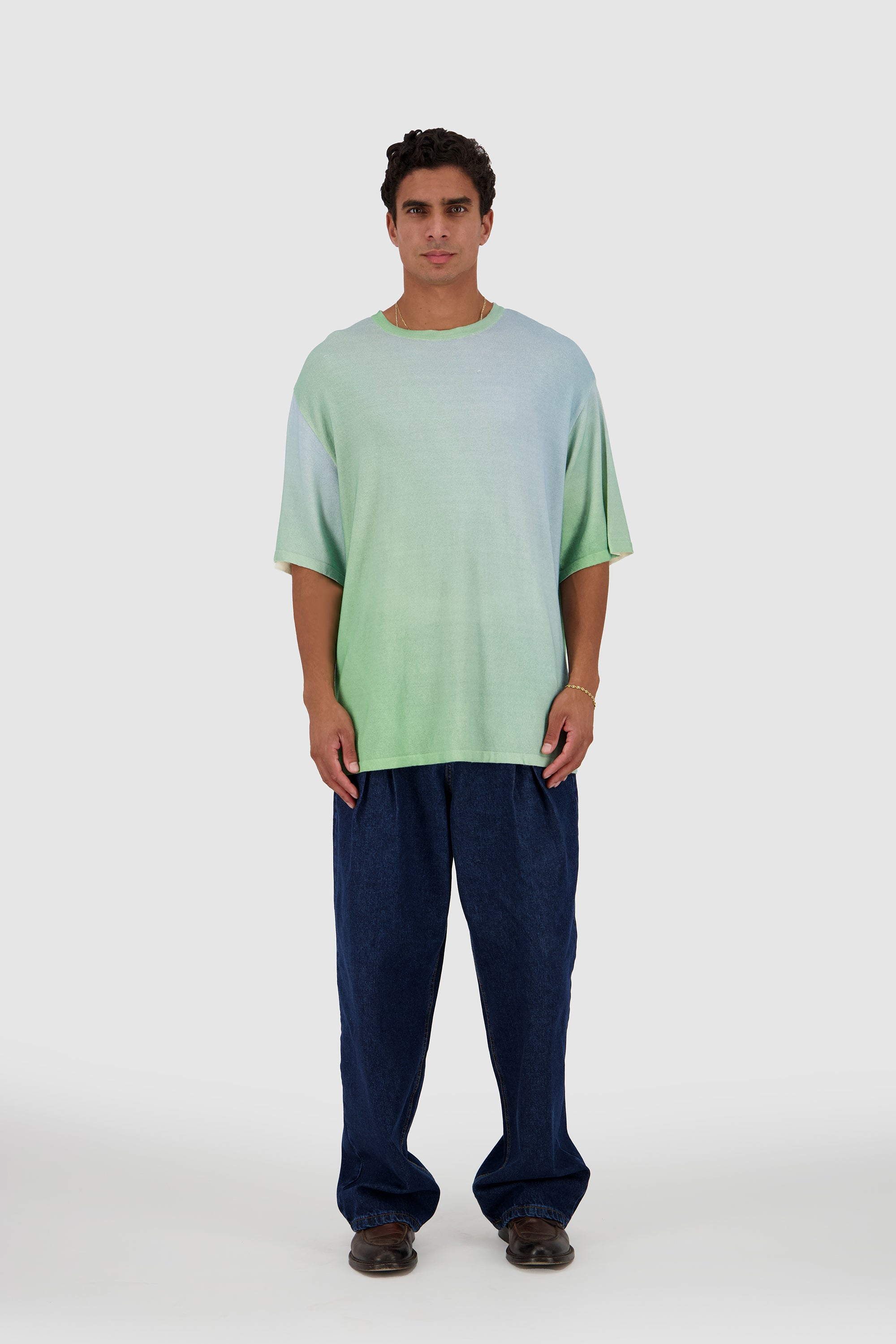 Ocean Tee -Print Green