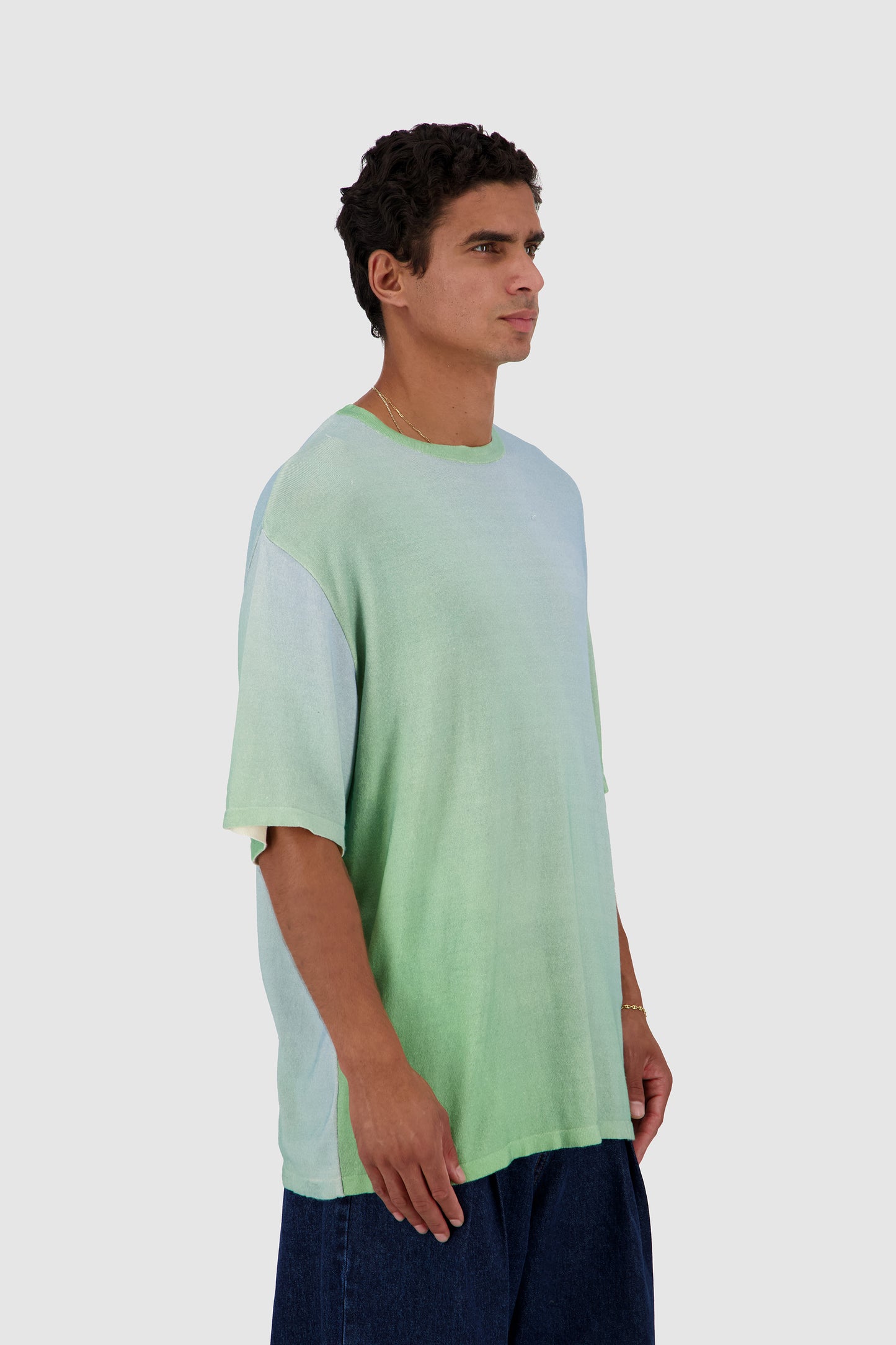 Ocean Tee -Print Green