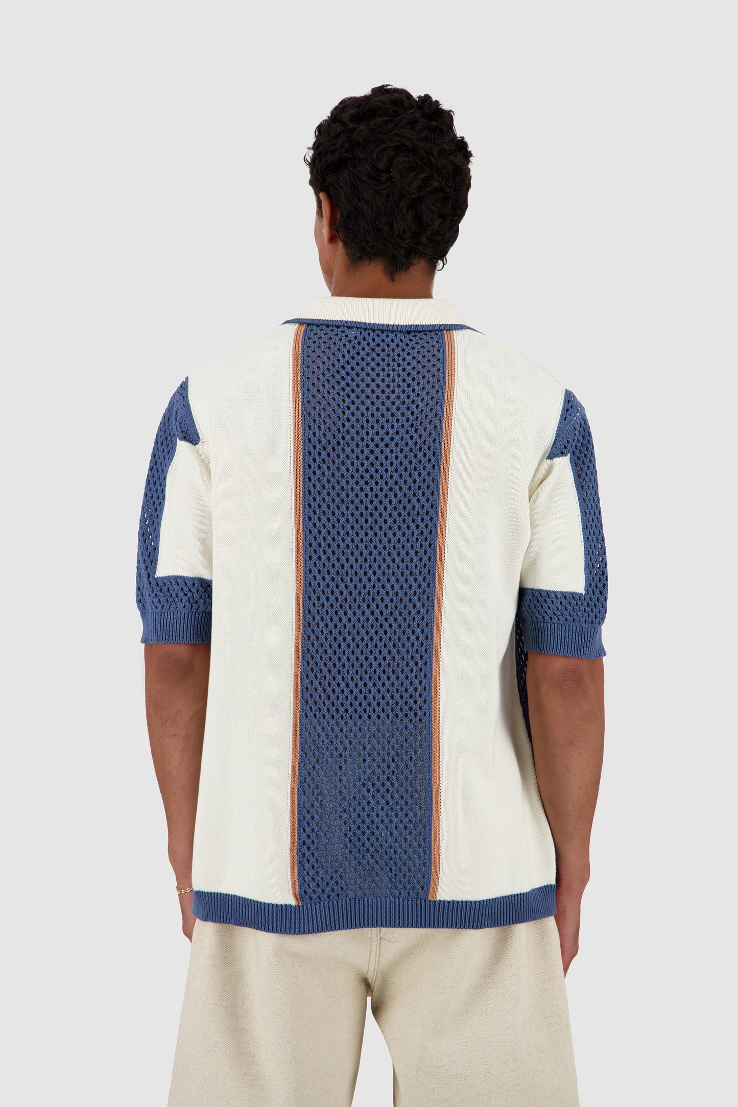 Knitted Cardigan -Petrol x Off White