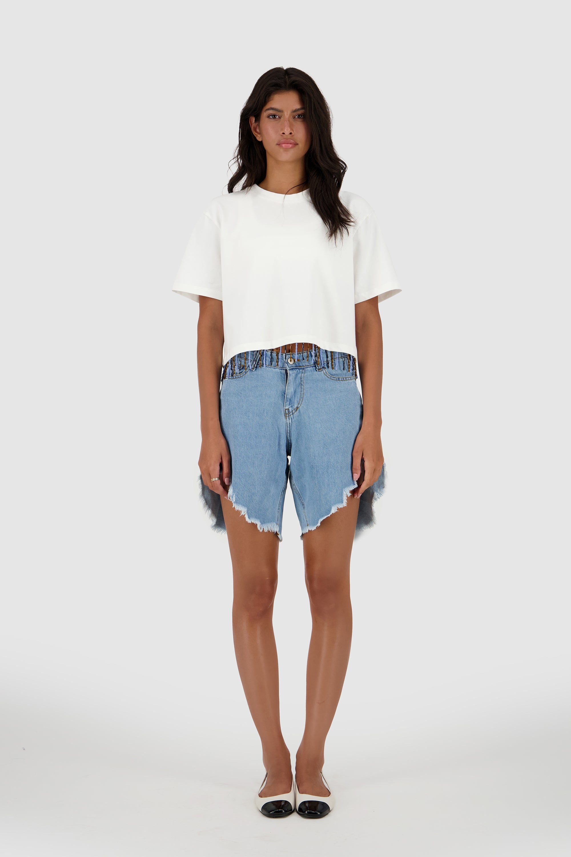 Fluffy Shorts -LA Blue