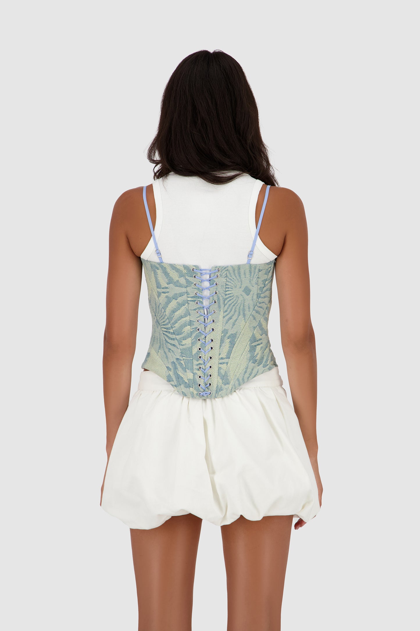 Jacquard Corset -Washed Out