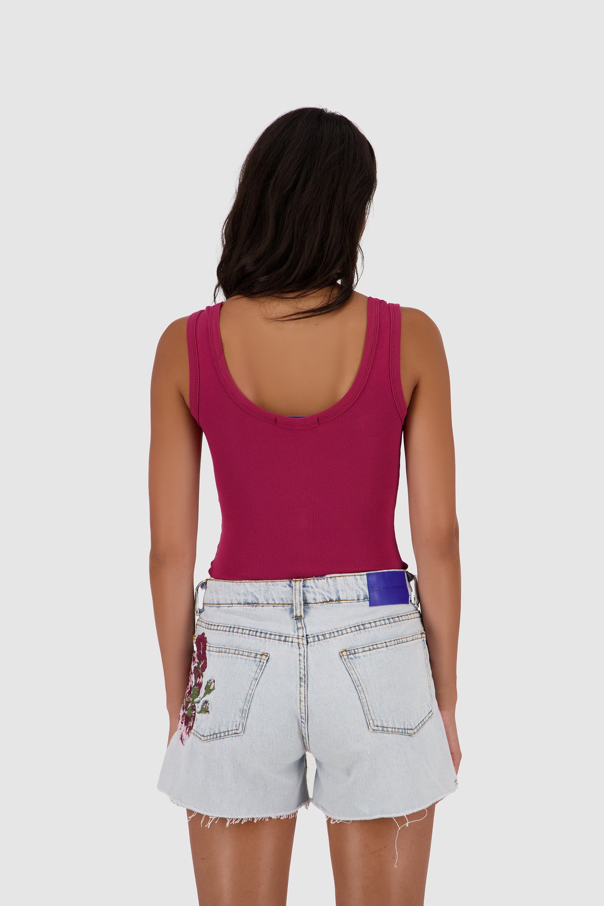 Ribbed Bodysuit -Burgundy