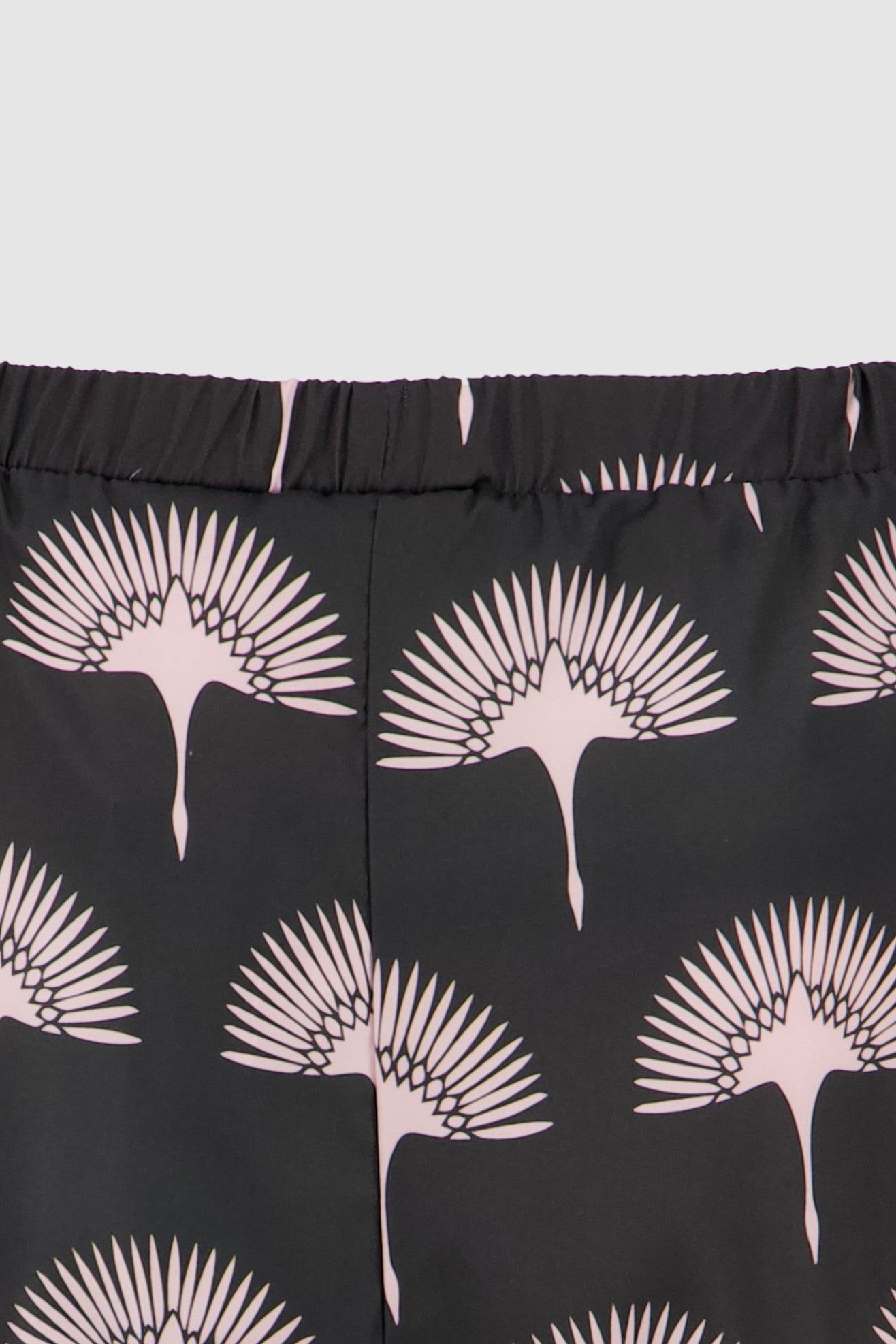 Lace Shorts -Black Printed