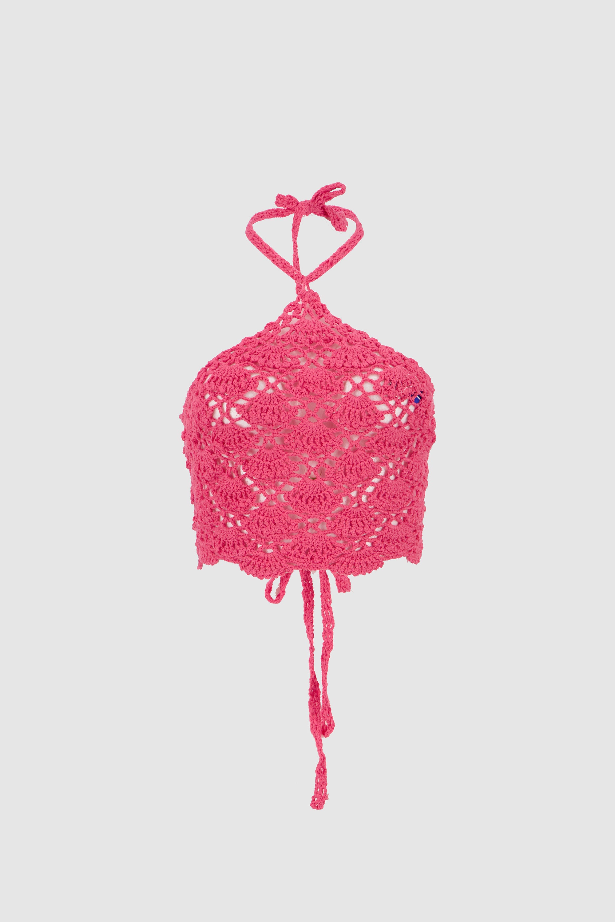Crochet Seashells Top -Pink