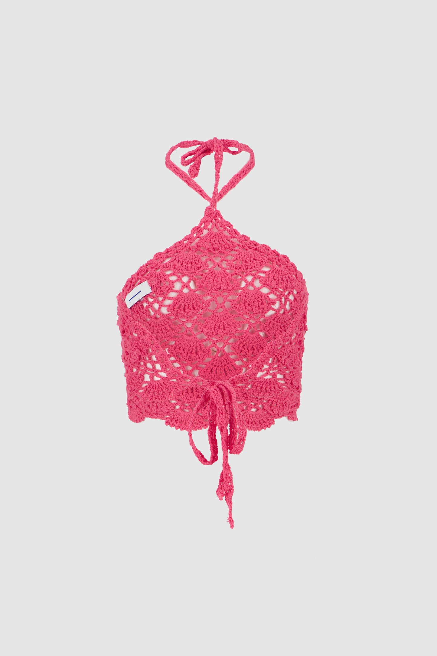 Crochet Seashells Top -Pink