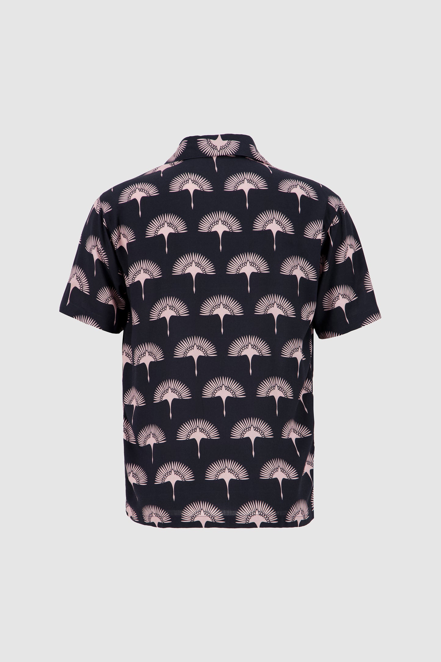 Peacock Shirt -Black Printed