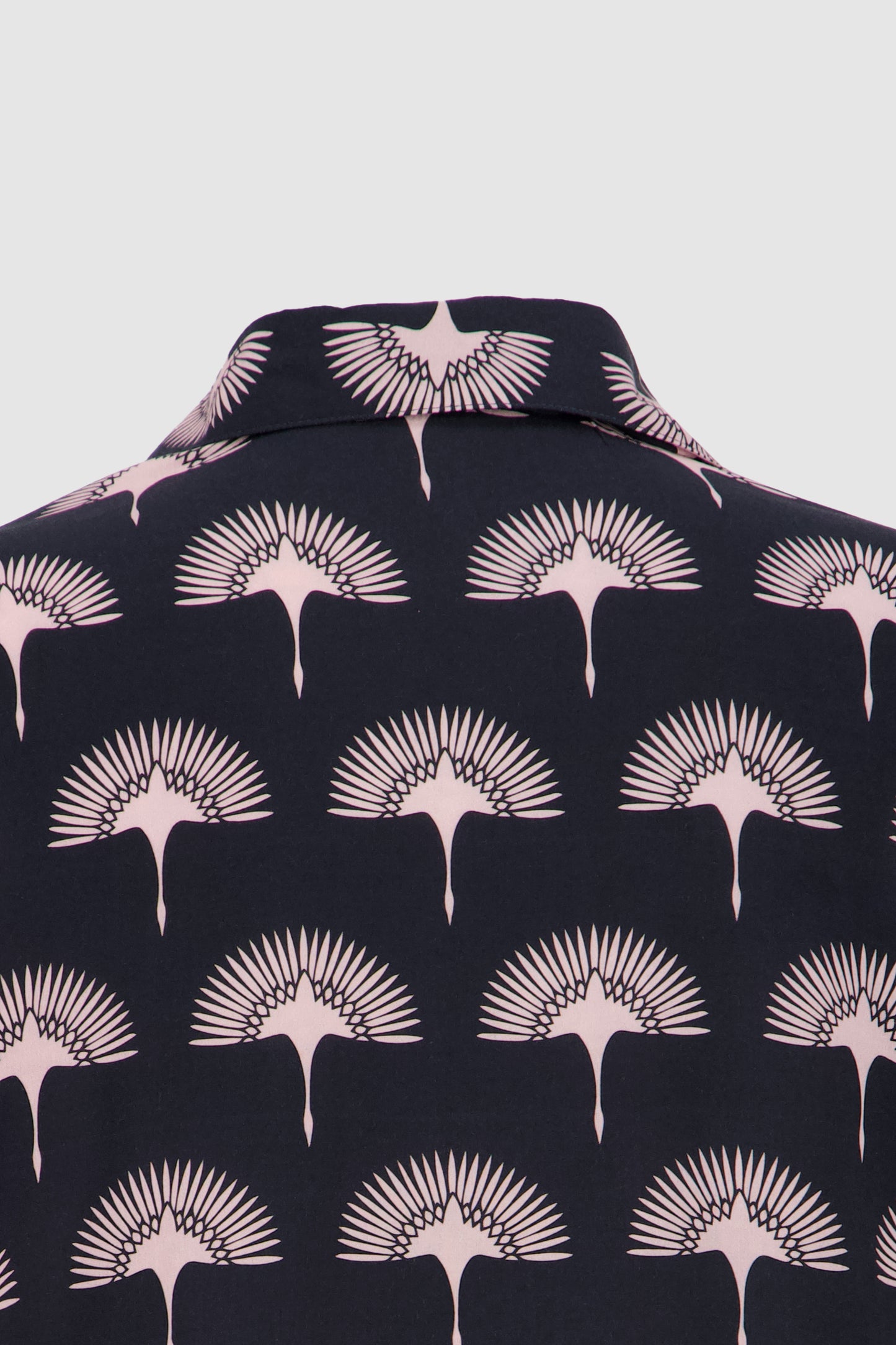 Peacock Shirt -Black Printed