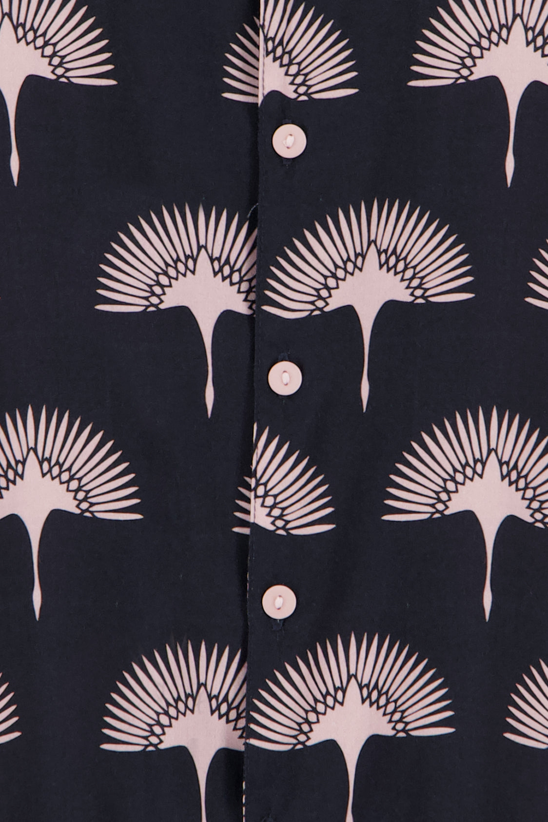 Peacock Shirt -Black Printed