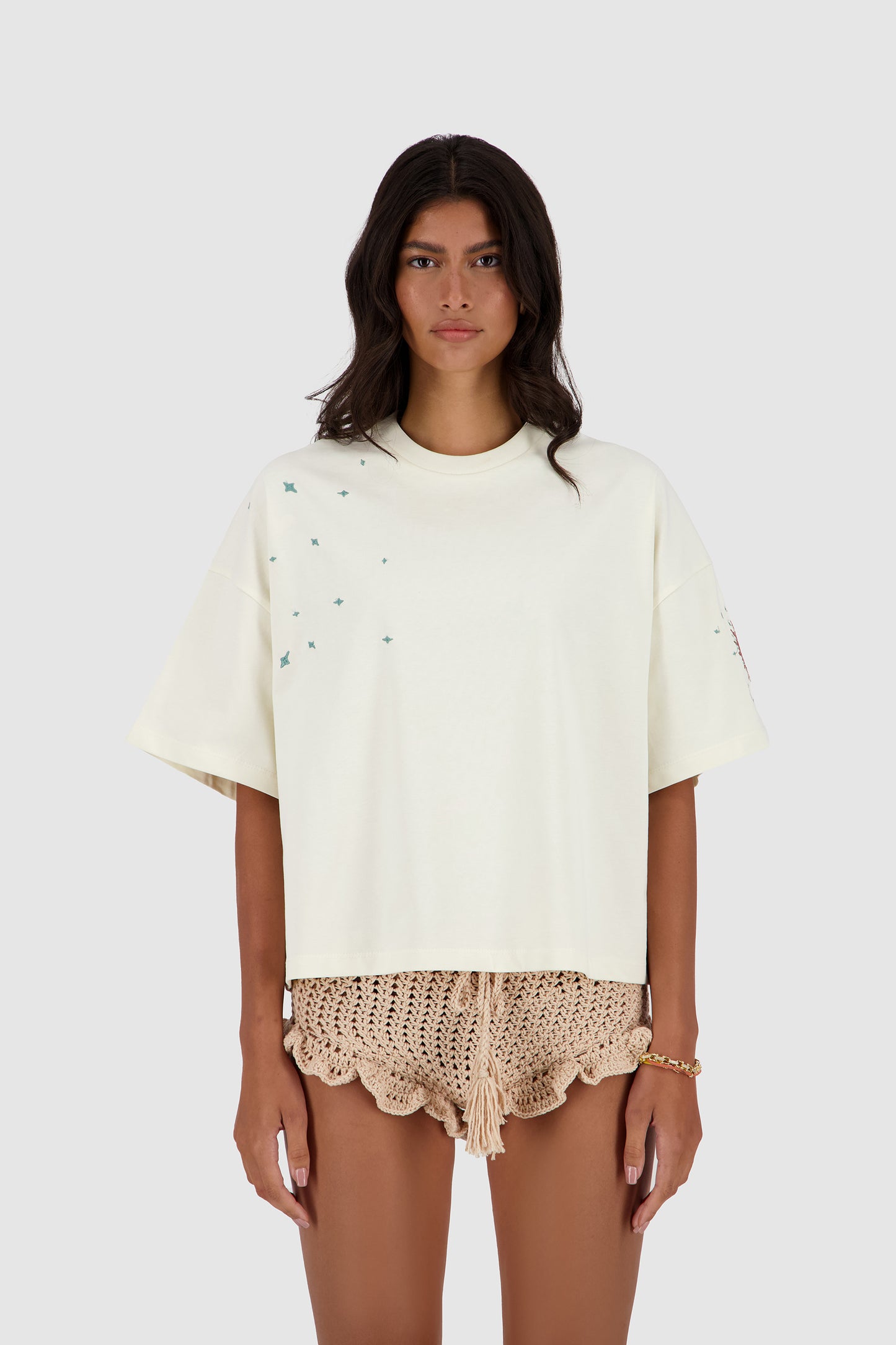 Kiki's Stars Tee -Off White