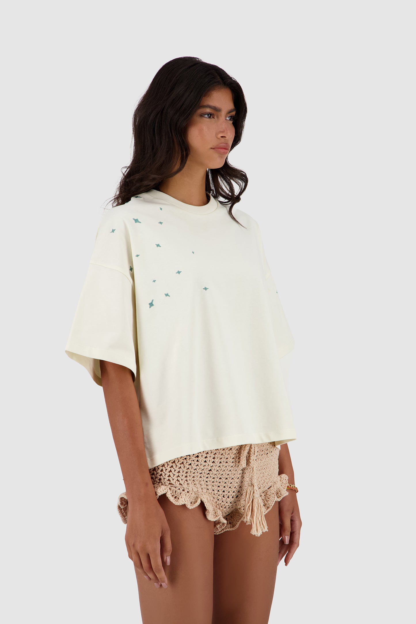Kiki's Stars Tee -Off White