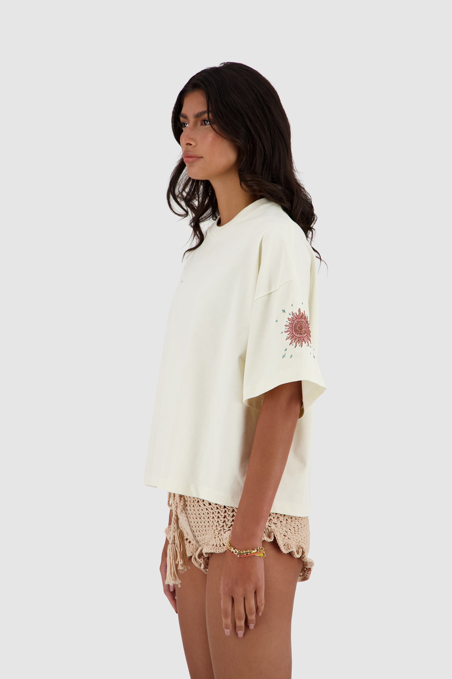 Kiki's Stars Tee -Off White