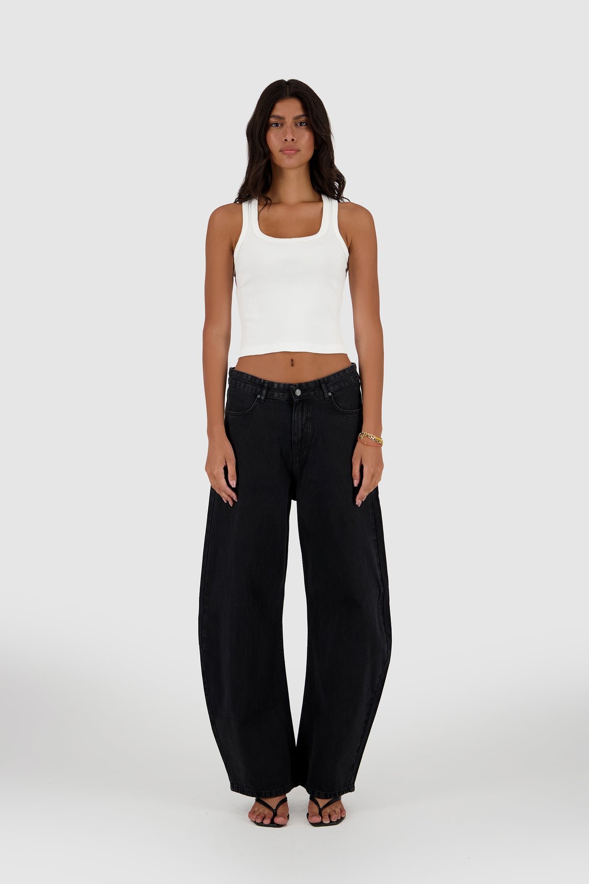 Barrel Jeans Black