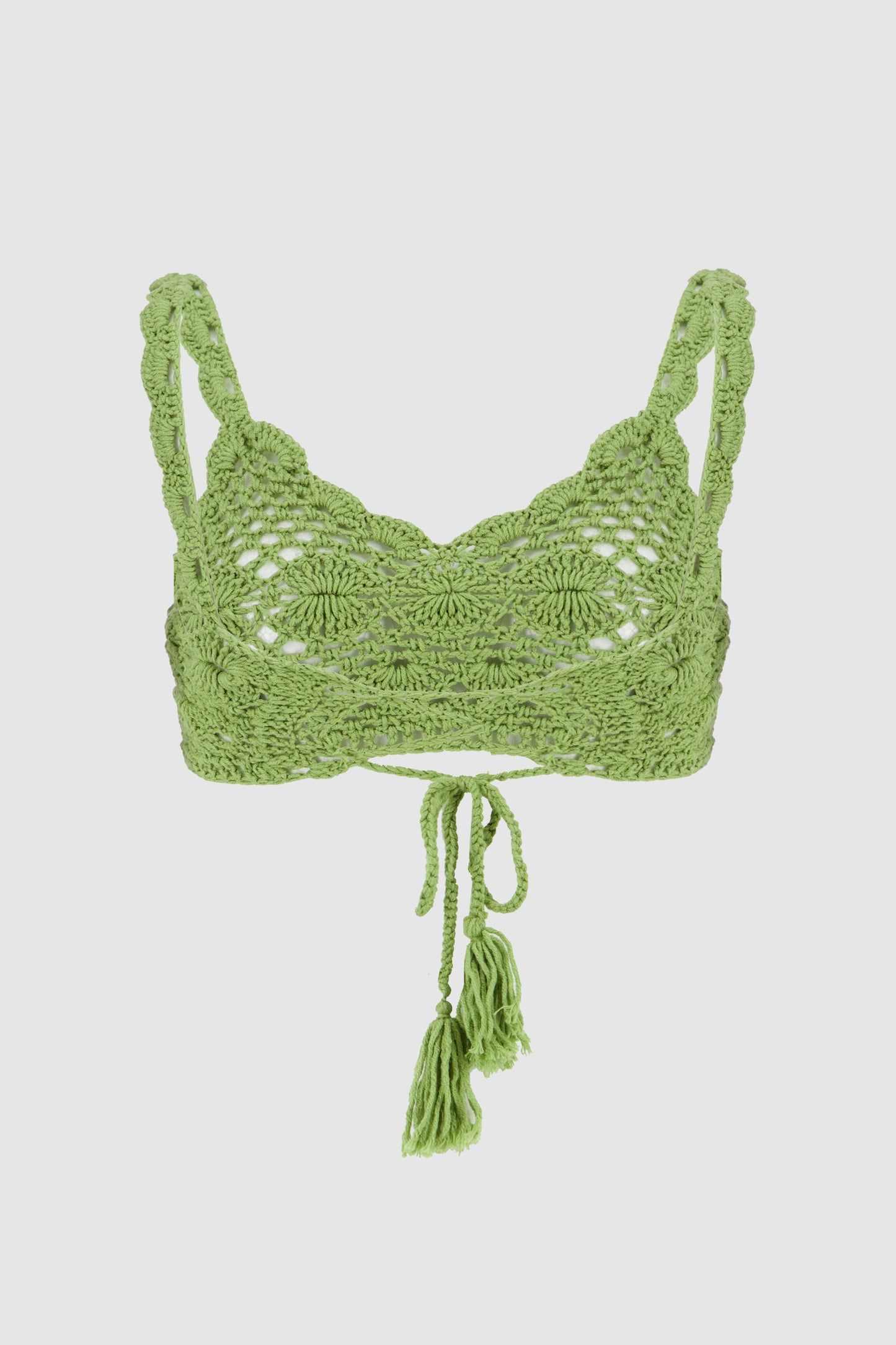 Crochet Bandana Top -Green