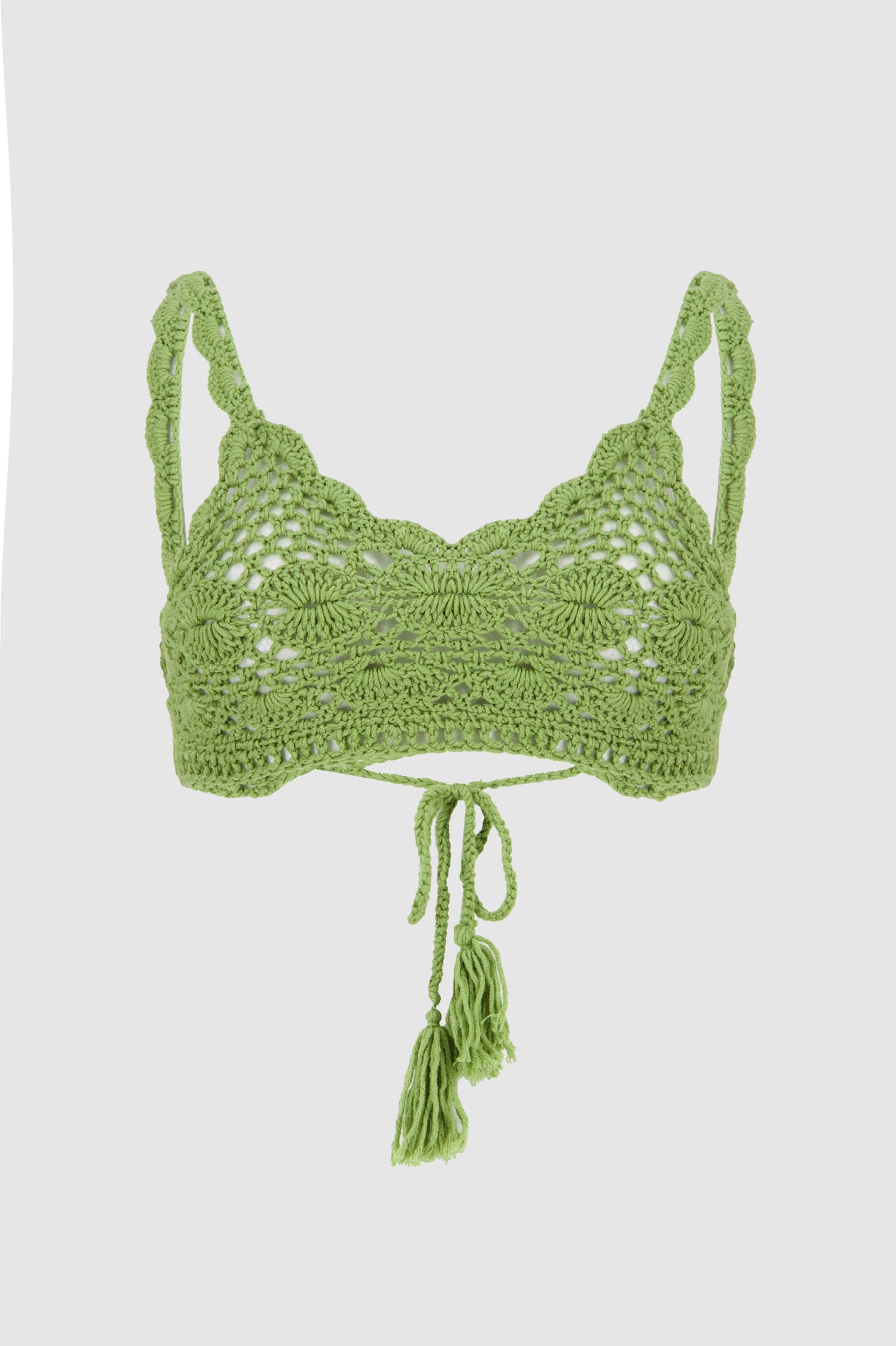 Crochet Bandana Top -Green