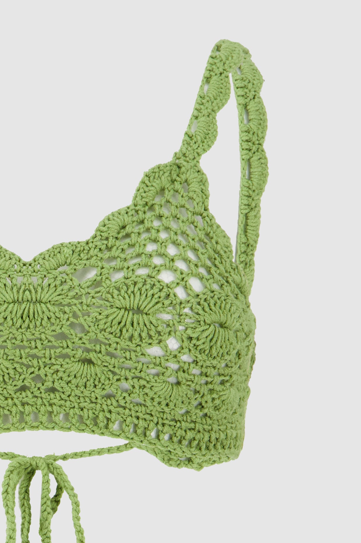 Crochet Bandana Top -Green