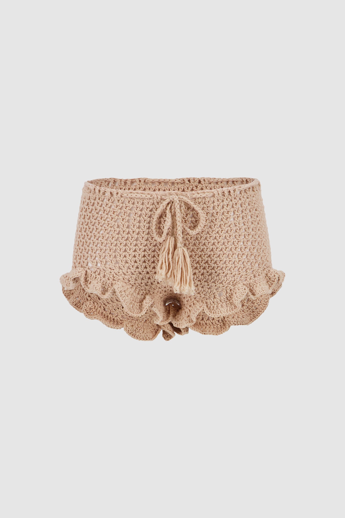 Crochet Shorts -Beige