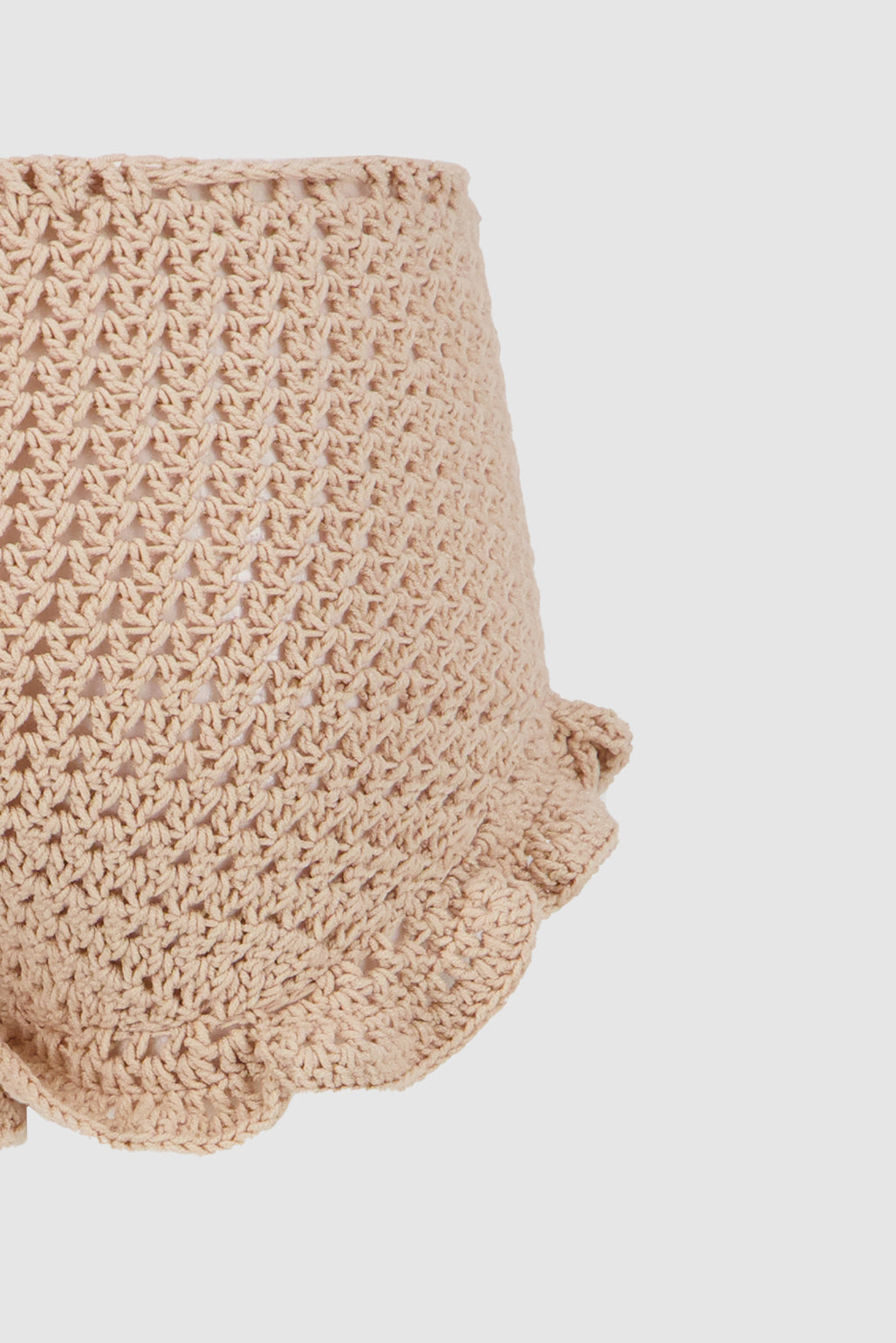 Crochet Shorts -Beige